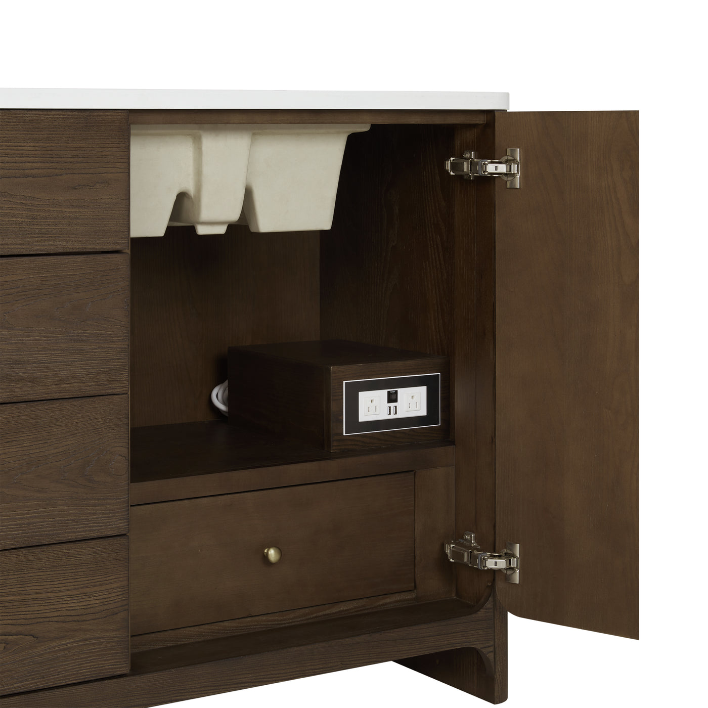 James Martin Gracyn 72" Double Bathroom Vanity, Sable, view 15