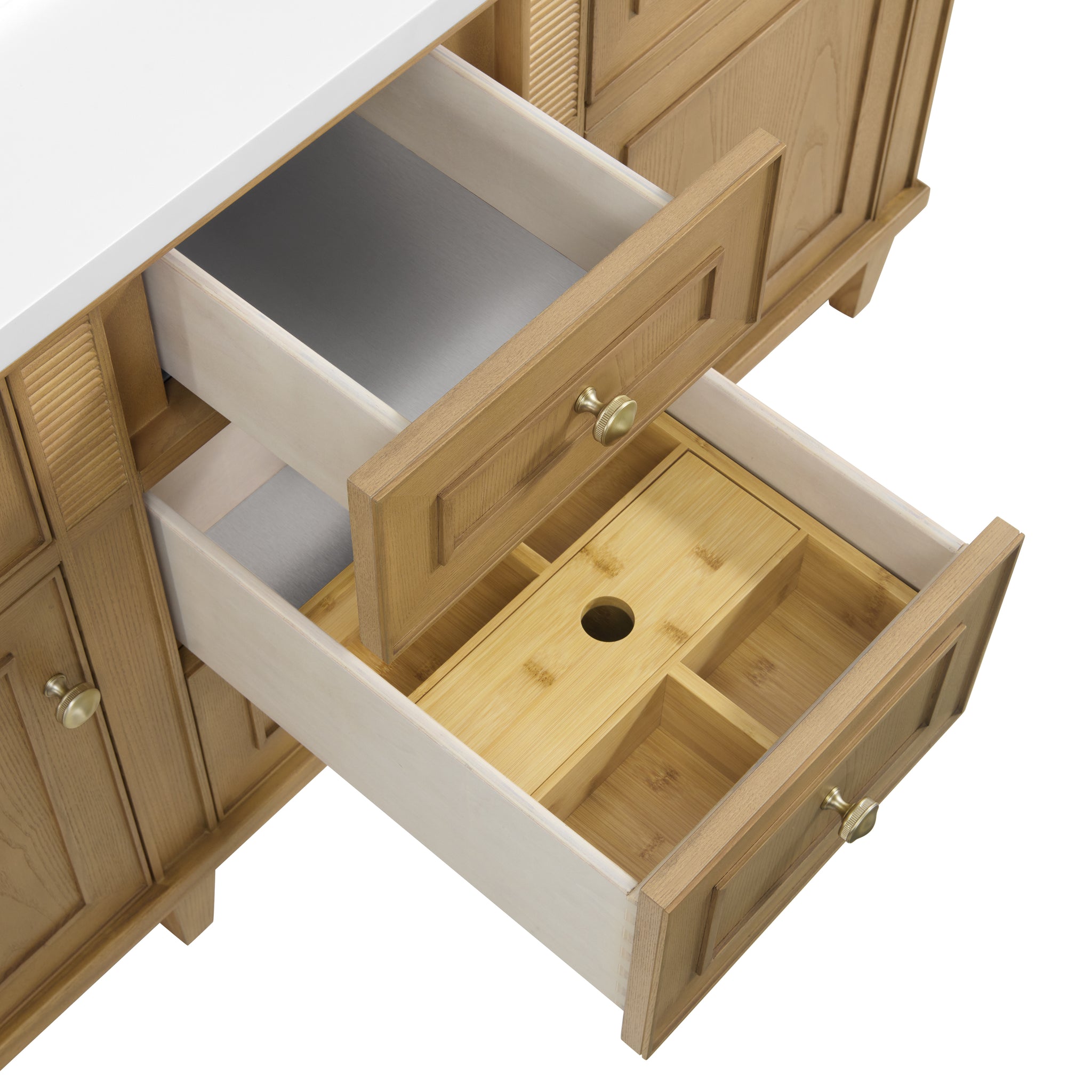 James Martin Lorelai 60" Double Bathroom Vanity, Light Natural Oak, view 26