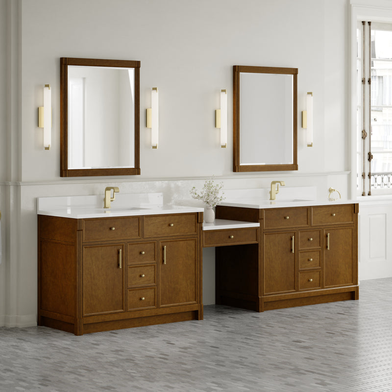 James Martin Bellshire 120" Single Bathroom Vanity, Honey Oak, view 4