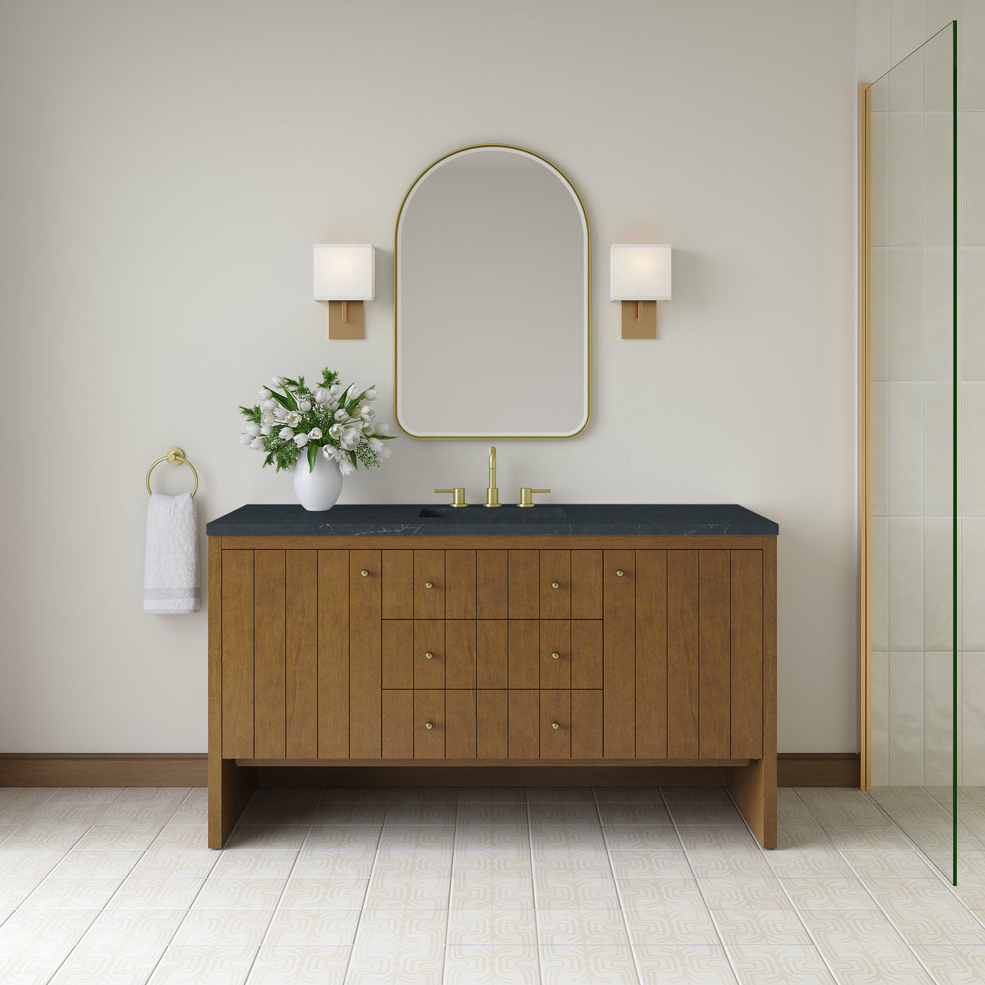 James Martin Hudson 60" Single Bathroom Vanity, Honey Oak, view 37