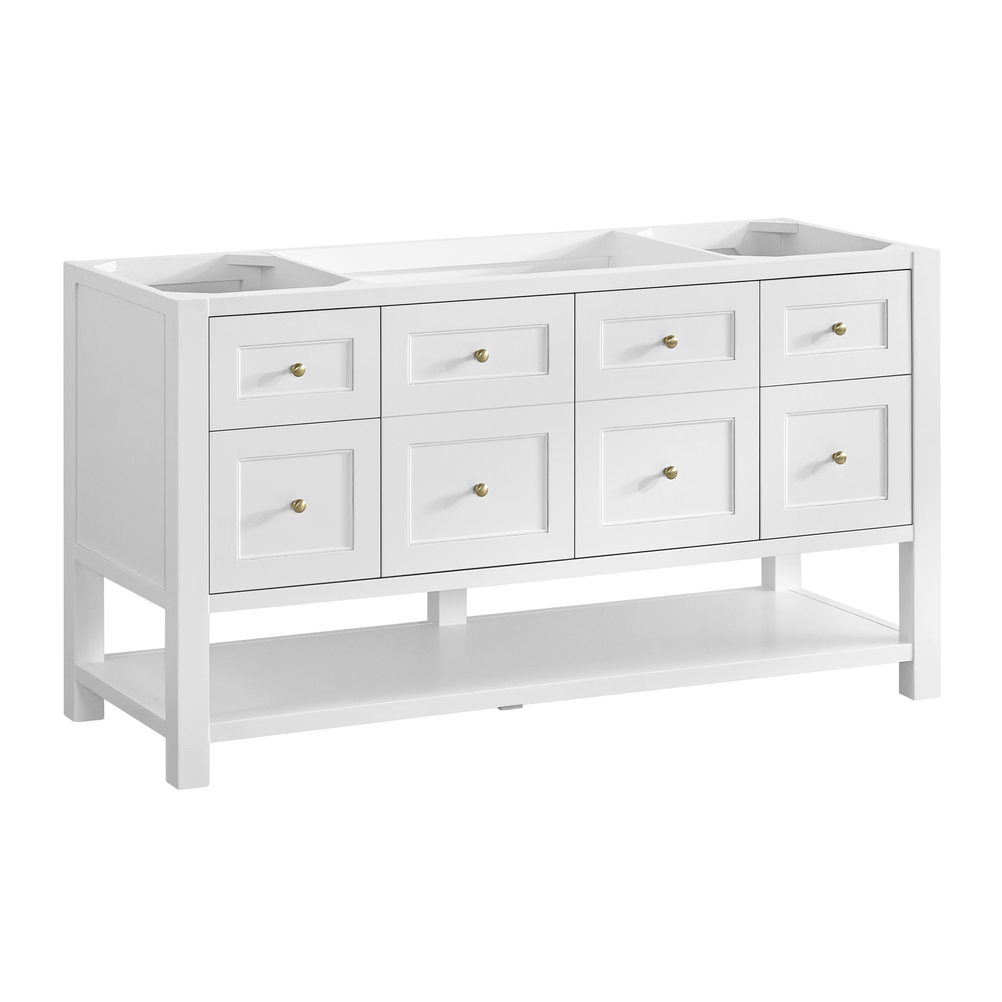James Martin Breckenridge 60" Single Bathroom Vanity, Bright White, view 20