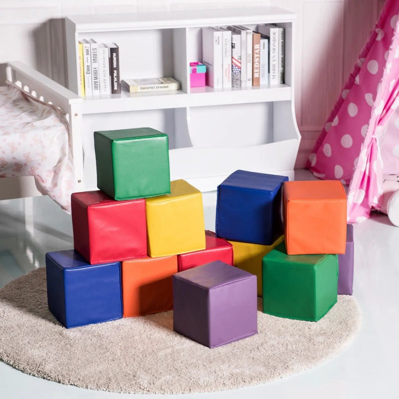 12 Pieces 8 Inch PU Foam Big Building Blocks for Kids by DirectDeals