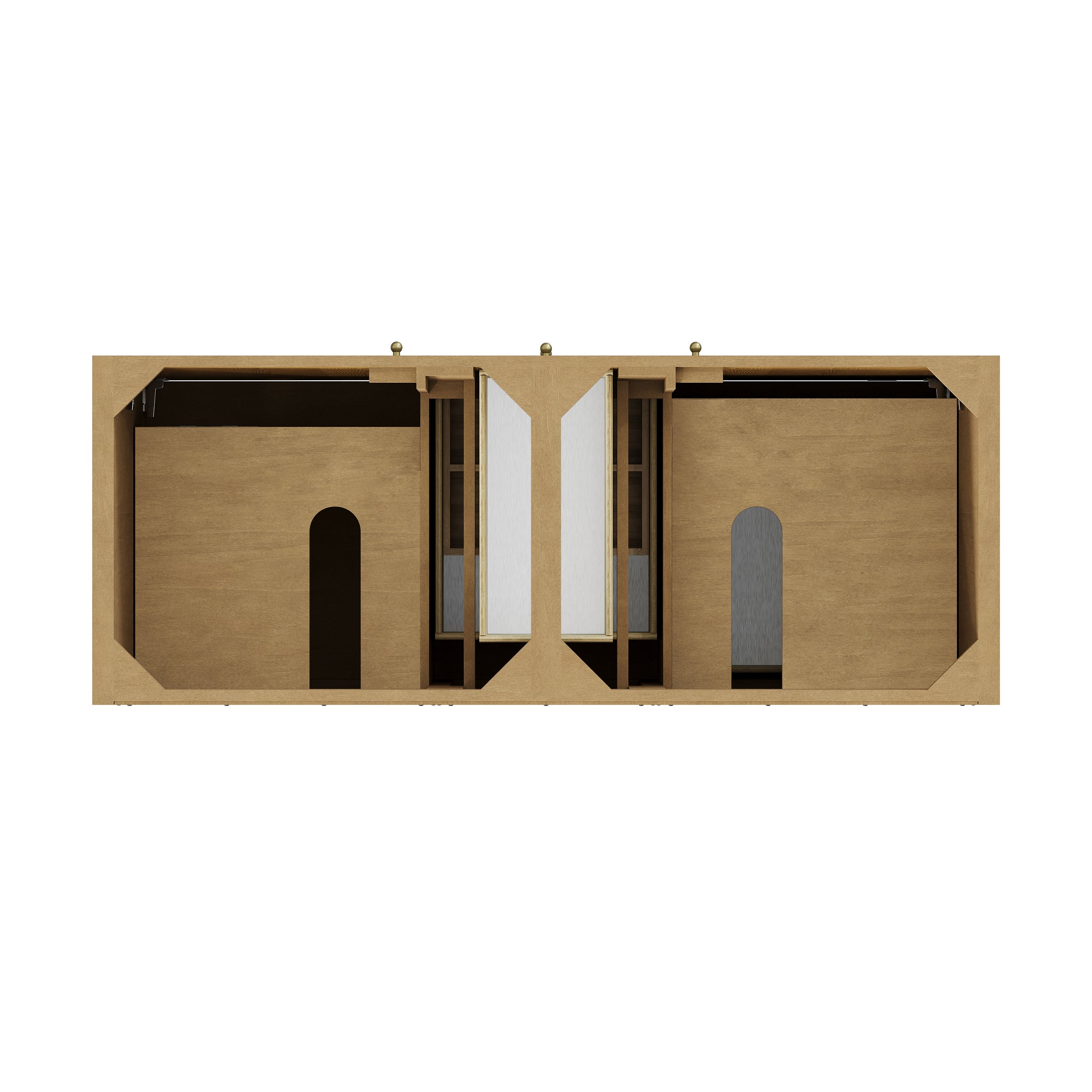 James Martin Hudson 60" Double Bathroom Vanity, Light Natural Oak, view 20