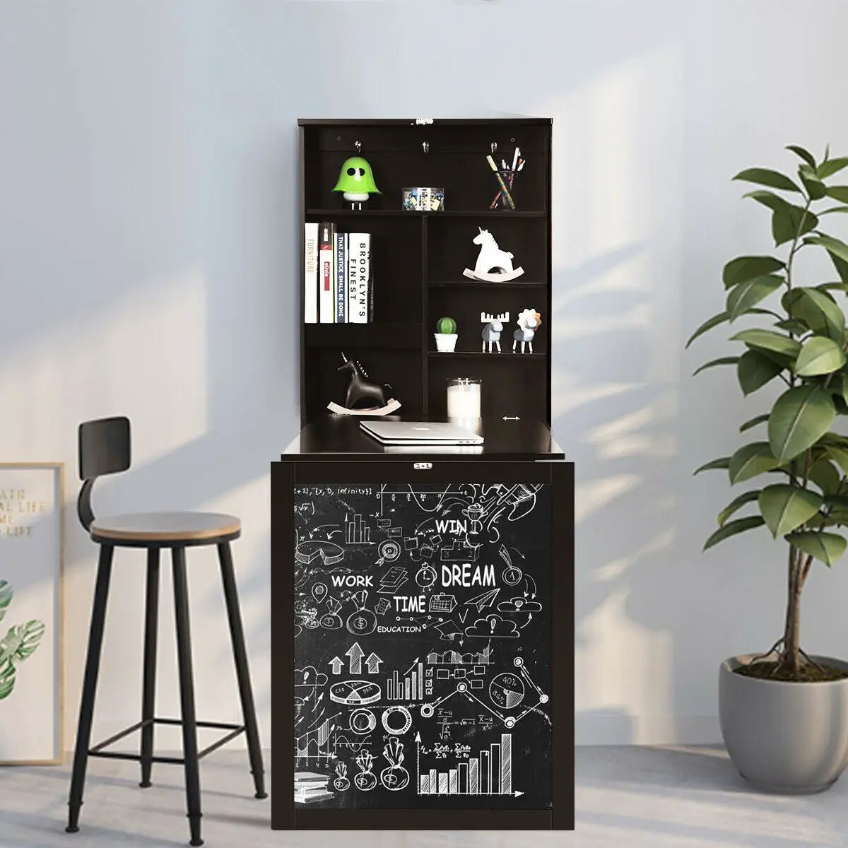 Convertible Wall Mounted Table with A Chalkboard, photo 3 of 32