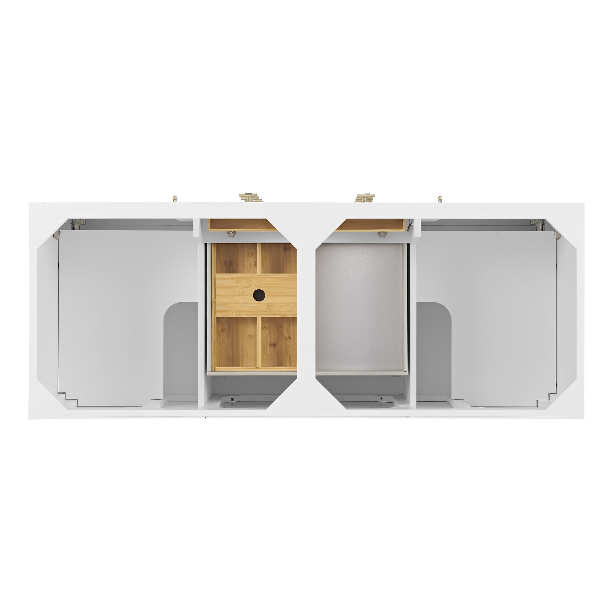 James Martin Myrrin 60" Double Bathroom Vanity, Bright White, view 31
