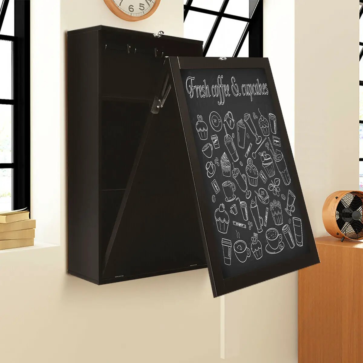 Convertible Wall Mounted Table with A Chalkboard, photo 6 of 32