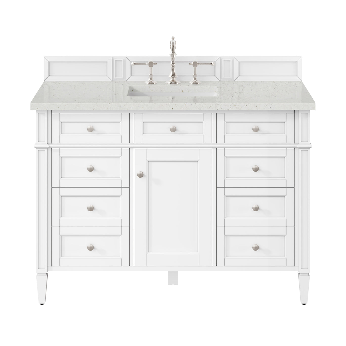 James Martin Brittany 48" Single Bathroom Vanity, Bright White, view 21