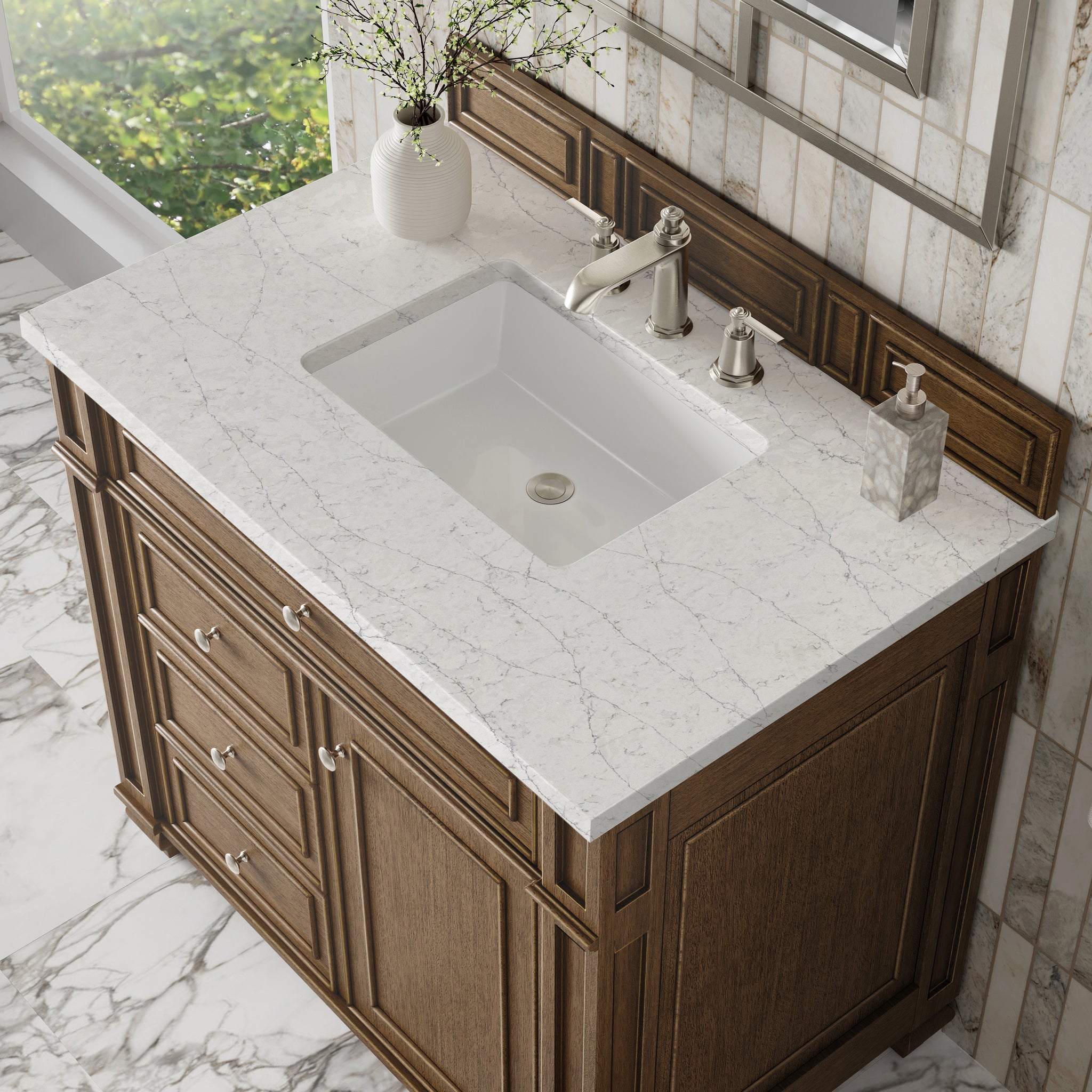 James Martin Bristol 36" Single Bathroom Vanity, Saddle Brown, view 35
