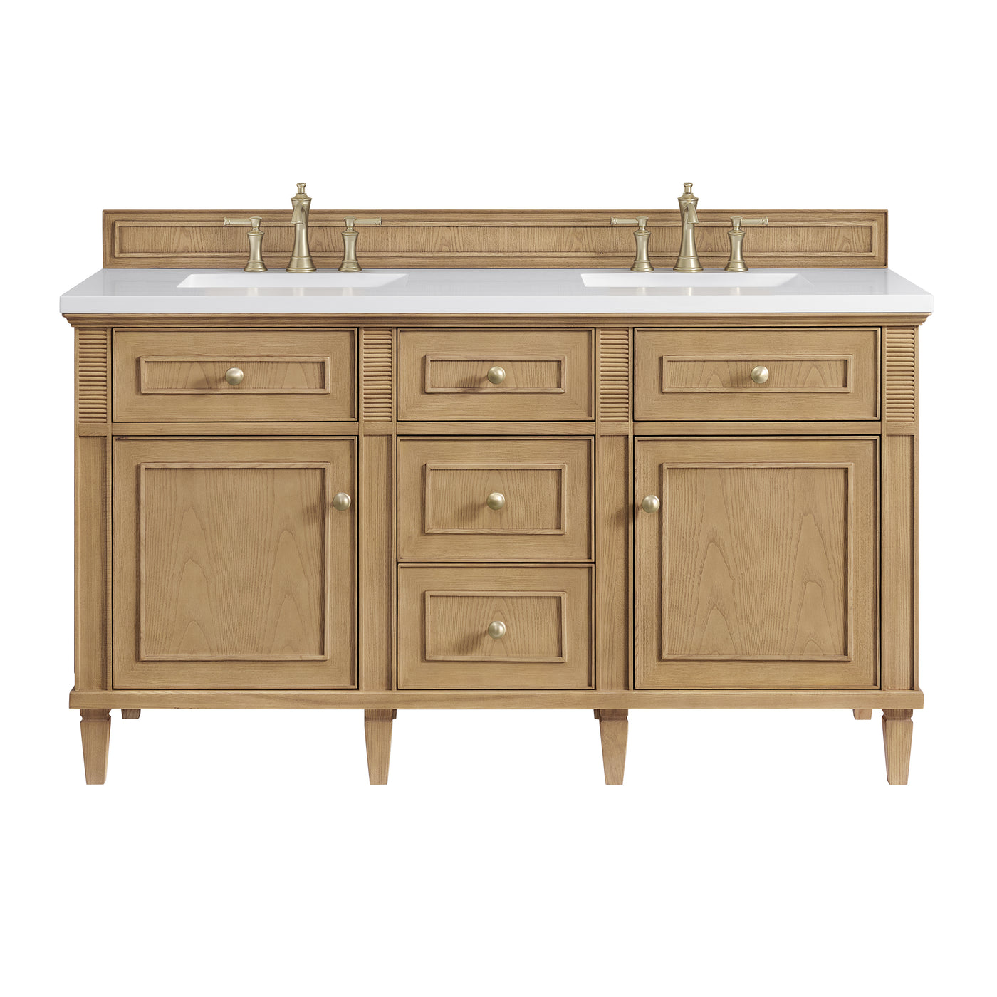 James Martin Lorelai 60" Double Bathroom Vanity, Light Natural Oak, view 37