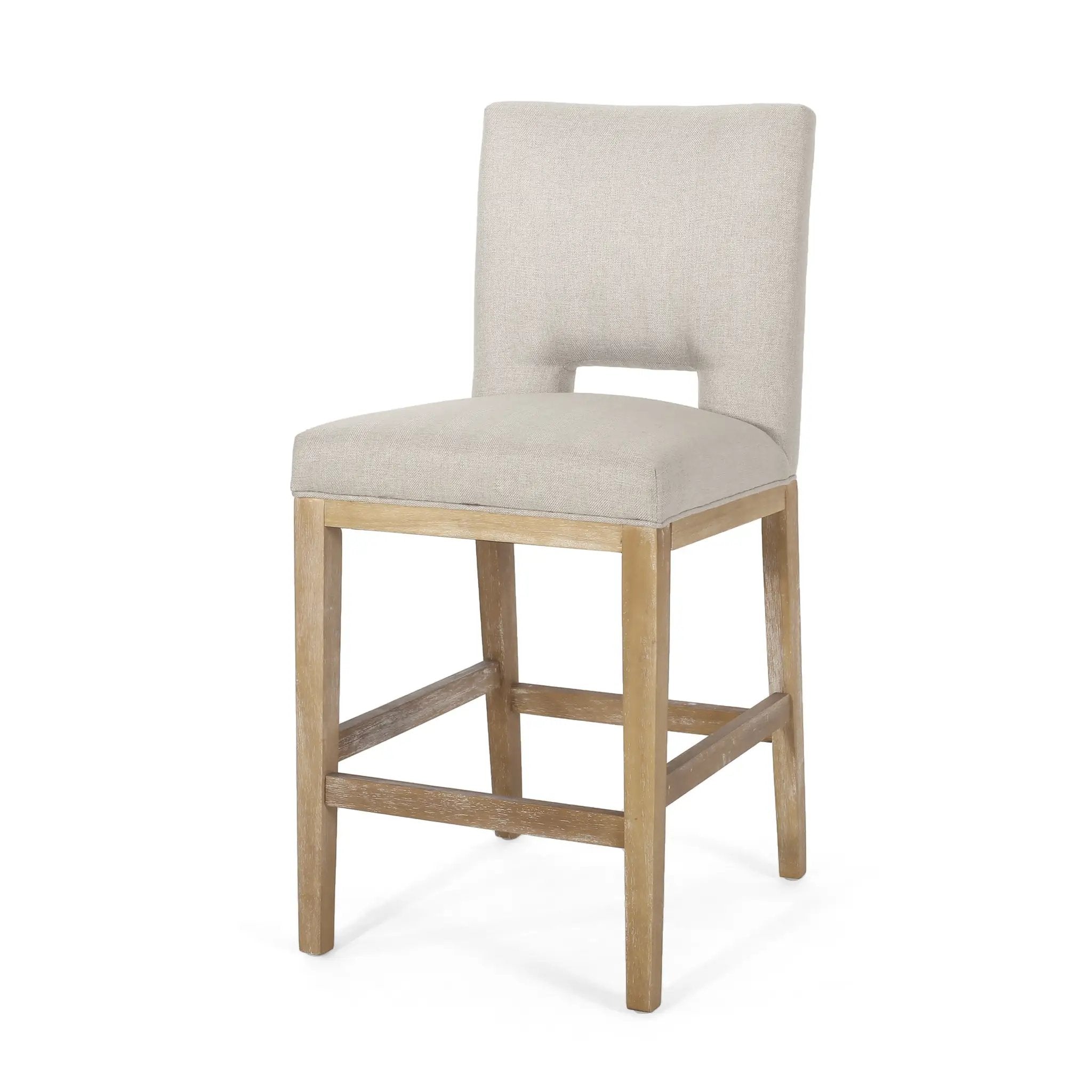 27 Inch Counter Stools, Set of 2, Fabric by HouseOfZazla