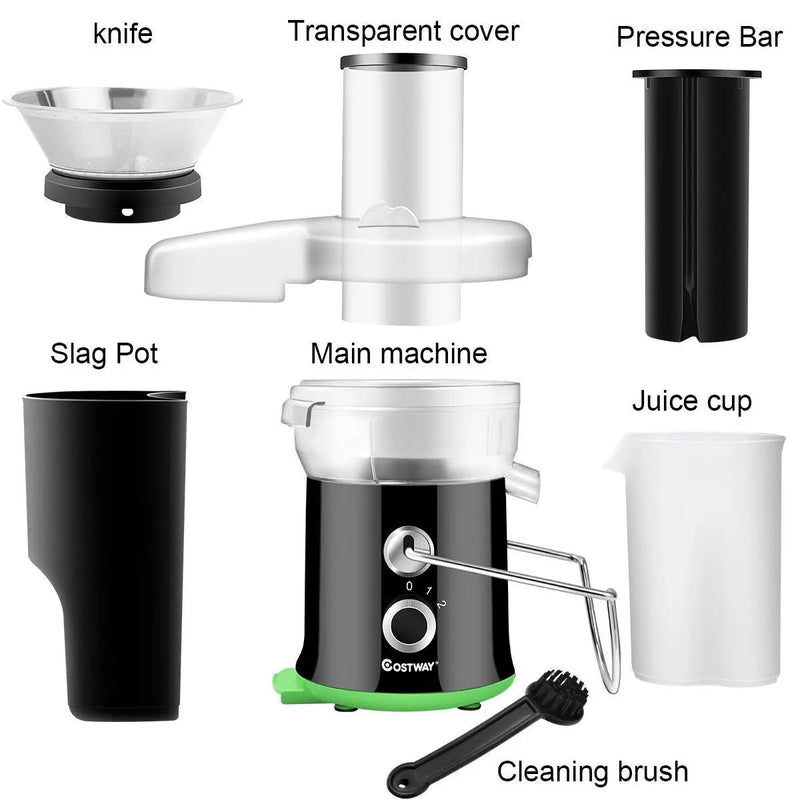 2 Speed Wide Mouth Fruit and Vegetable Centrifugal Electric Juicer by DirectDeals