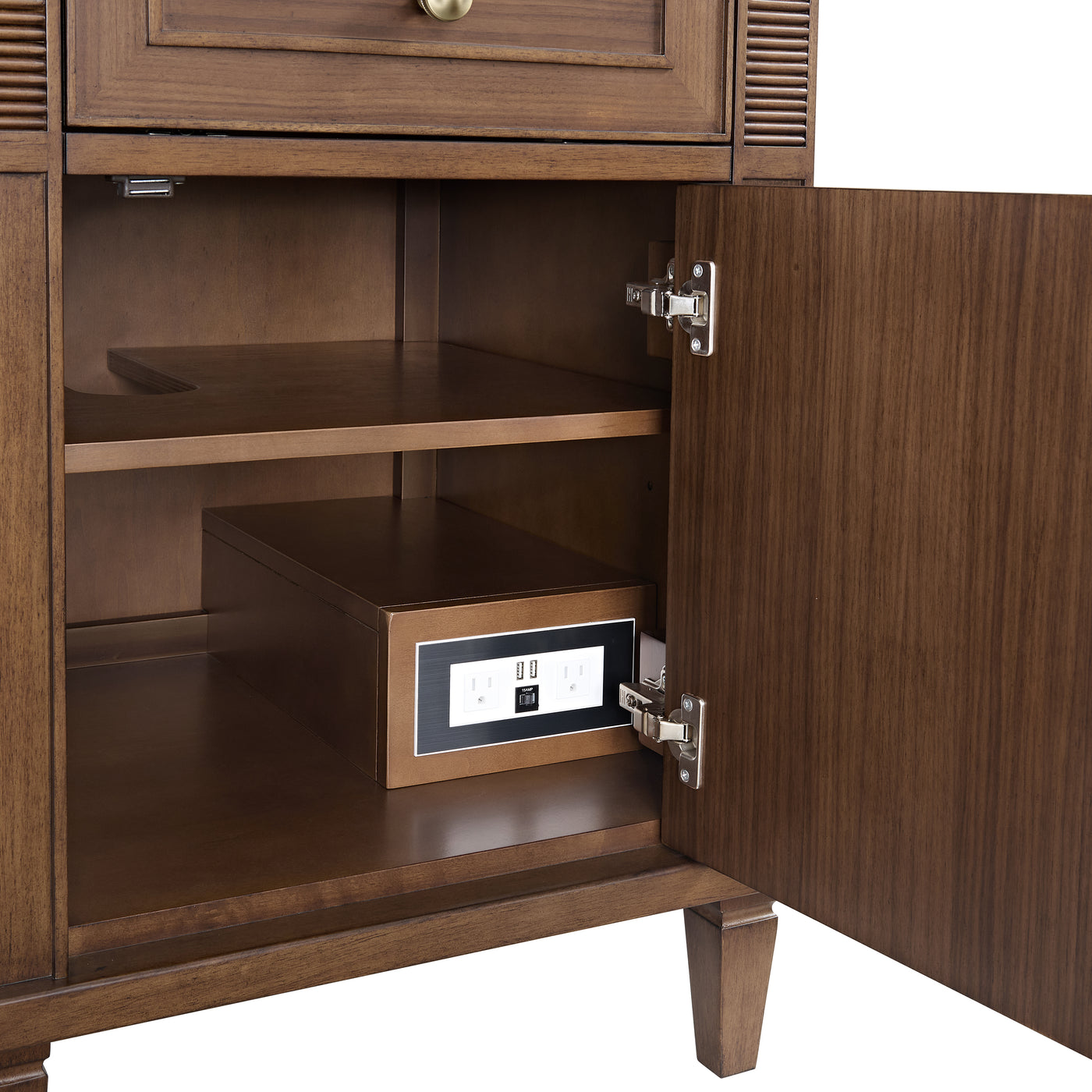 James Martin Lorelai 60" Double Bathroom Vanity, Mid-Century Walnut, view 26