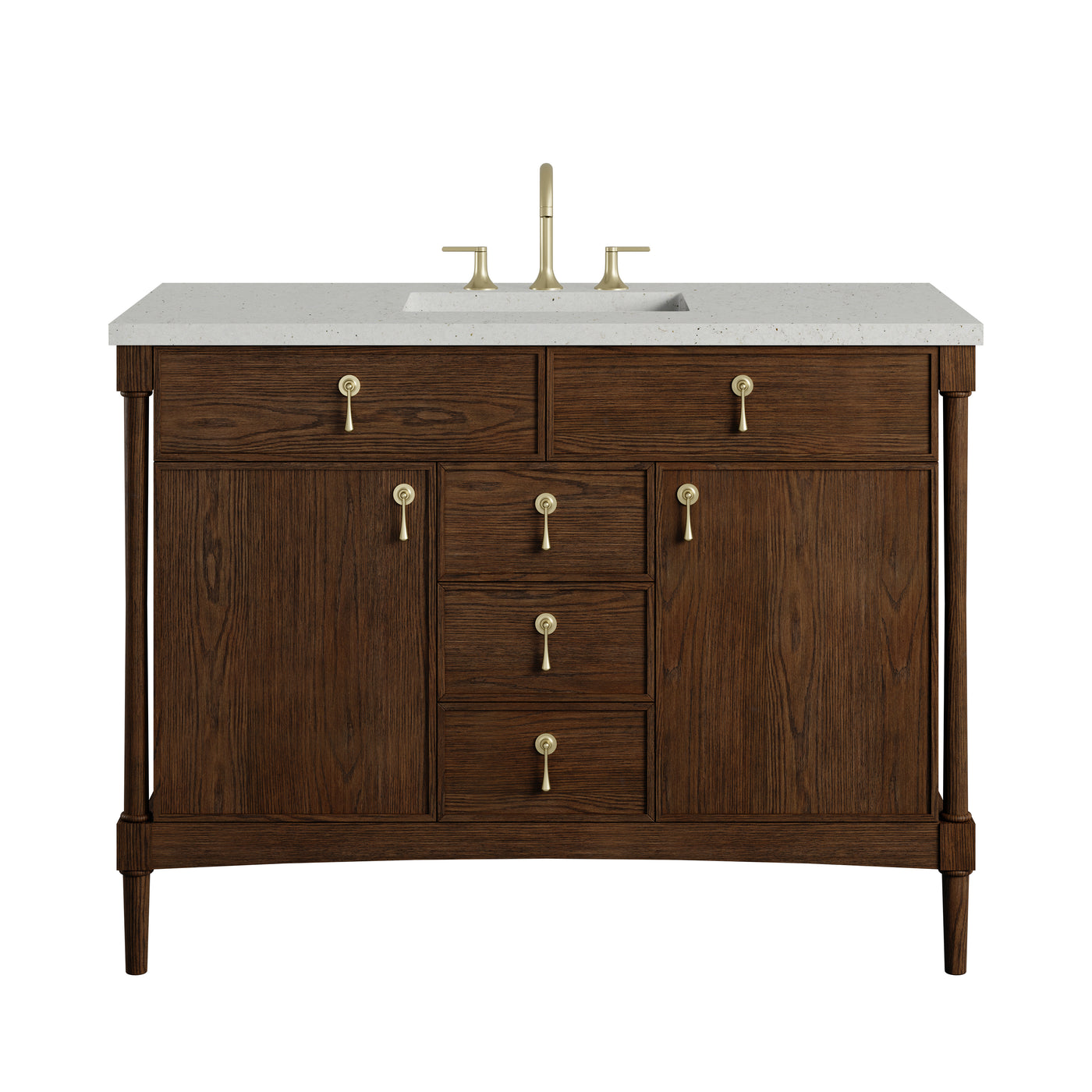 James Martin Kinnsden 48" Single Bathroom Vanity, Sable Oak, view 29