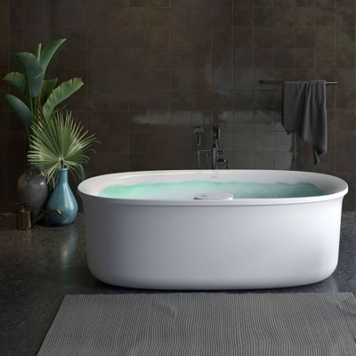 Jacuzzi Arga 69-Inch Freestanding Whirlpool Bathtub [JAGF6934PCL6IPW/M] (SAK85921) by SAKSBY WHOLESALE