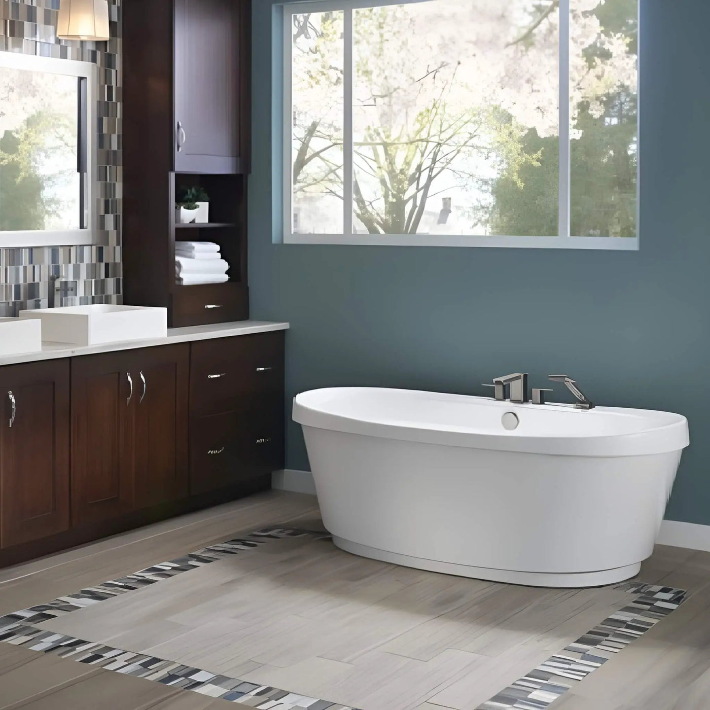 Jacuzzi Bravo 66-Inch Freestanding Air Tub [JBRF6636ACX2XXW/B/Y] (SAK95865) by SAKSBY WHOLESALE