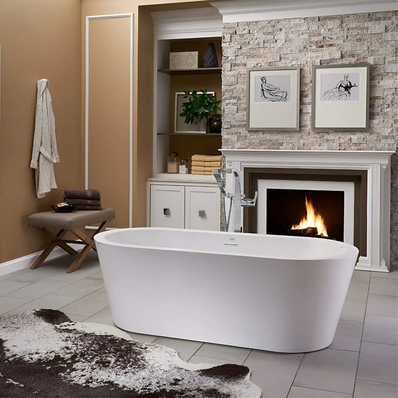 Jacuzzi Celeste 70-Inch Freestanding Ergonomic Soaking Tub [JCEF7032BCXXXXW/G] (SAK50243) by SAKSBY WHOLESALE
