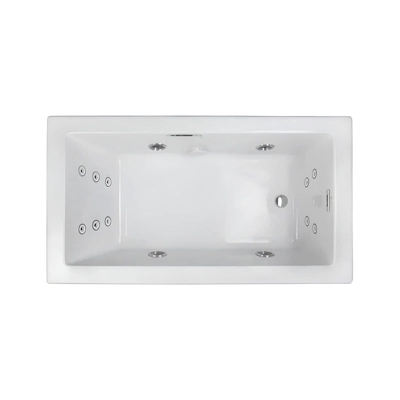 Jacuzzi Elara 72-Inch Drop-In Whirlpool Bathtub With 10 AccuPro Jet [JELA7242WRL2HX] (SAK32651) by SAKSBY WHOLESALE