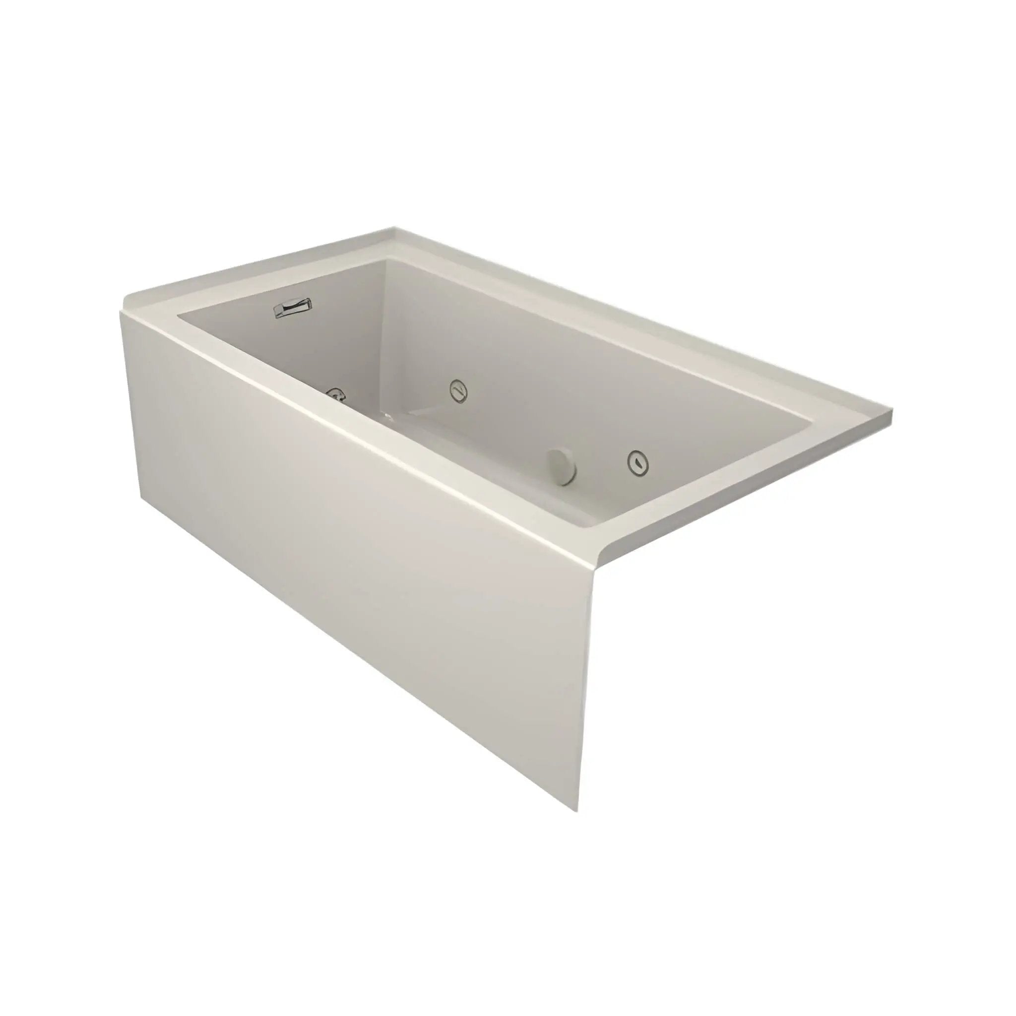 Jacuzzi Linea 60-Inch Rectangle Acrylic Whirlpool Alcove Bathtub With Left Drain (SAK68412) by SAKSBY WHOLESALE