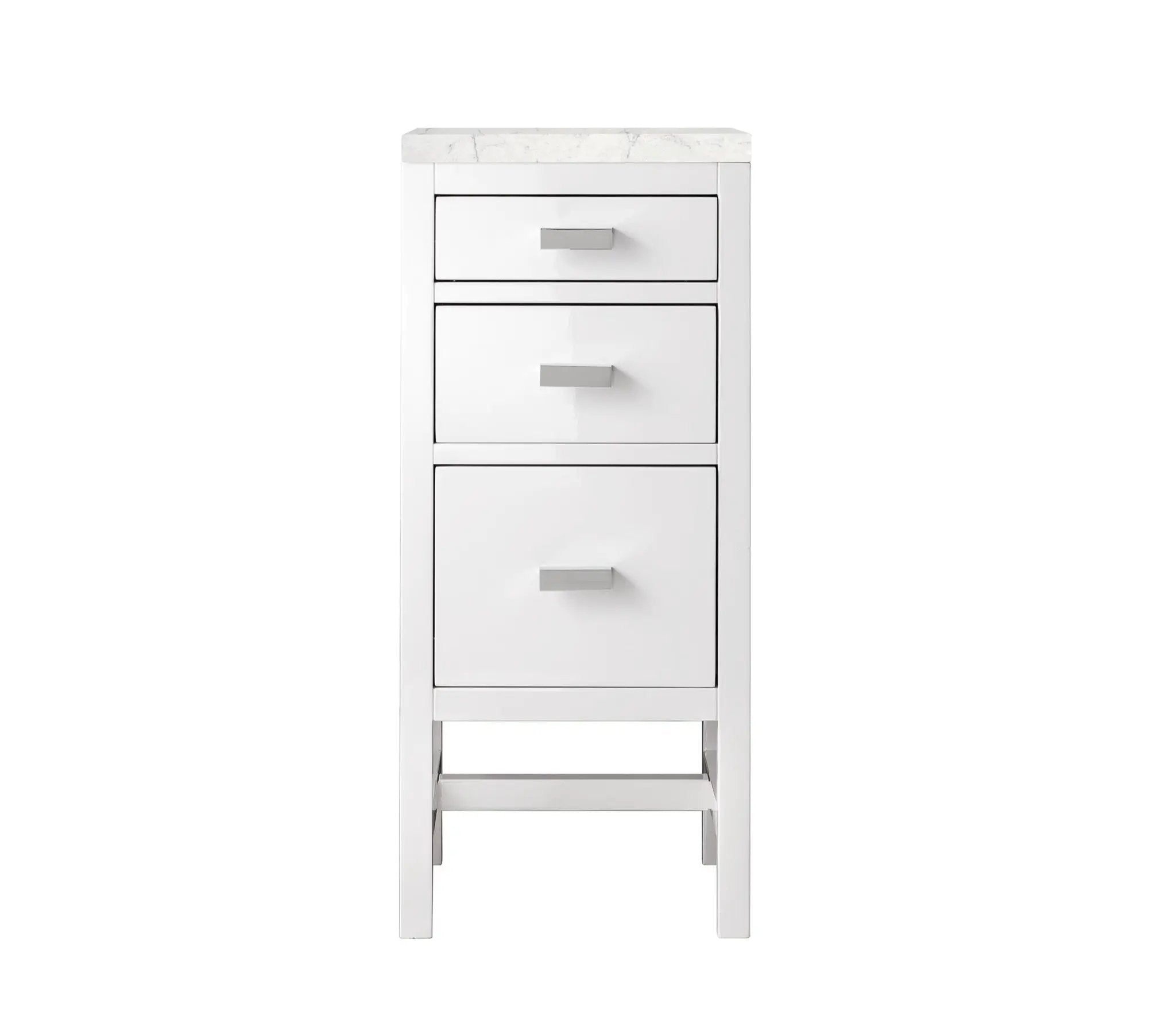 James Martin Addison 15" Base Cabinet, Glossy White by James Martin