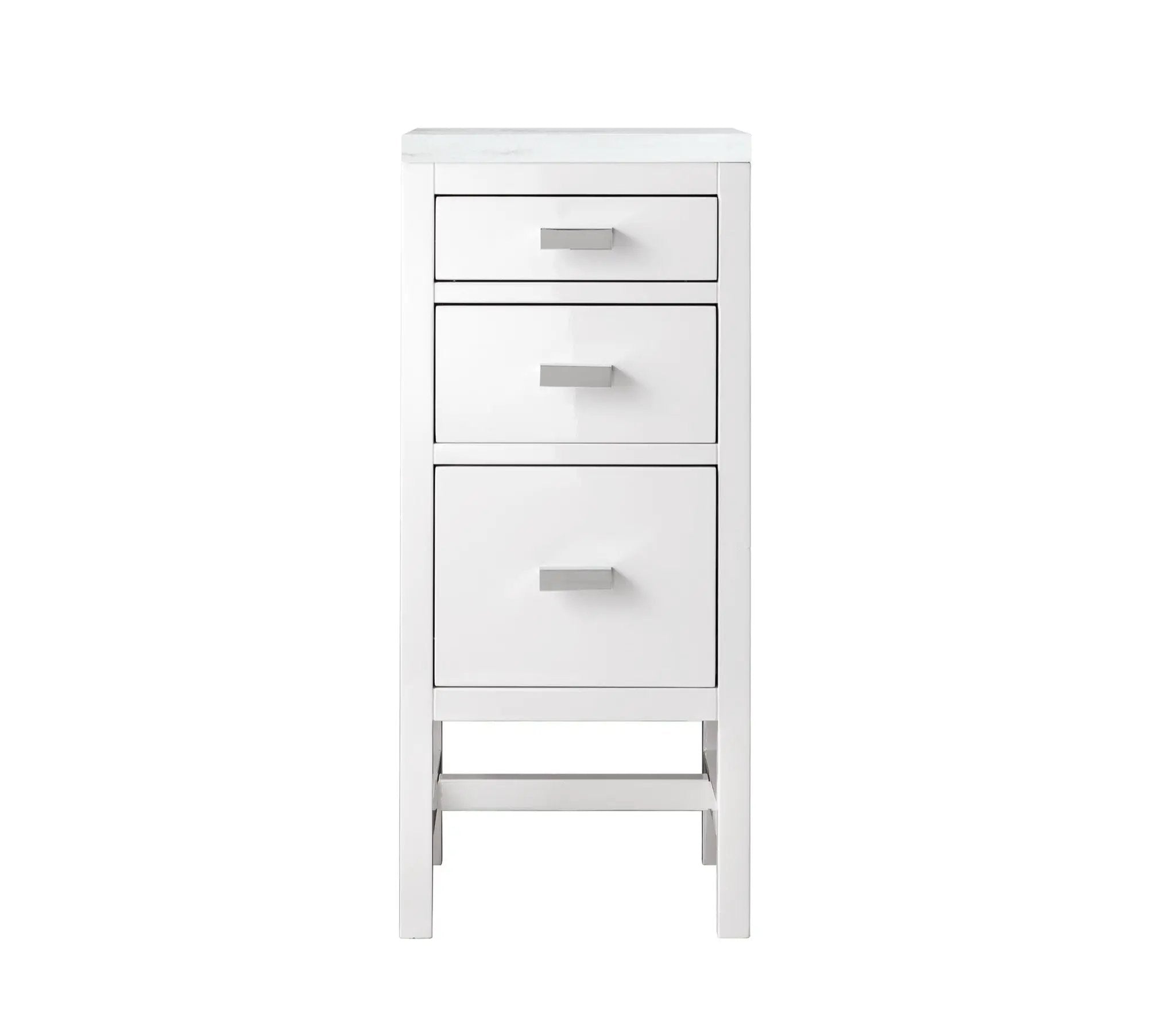 James Martin Addison 15" Base Cabinet, Glossy White by James Martin