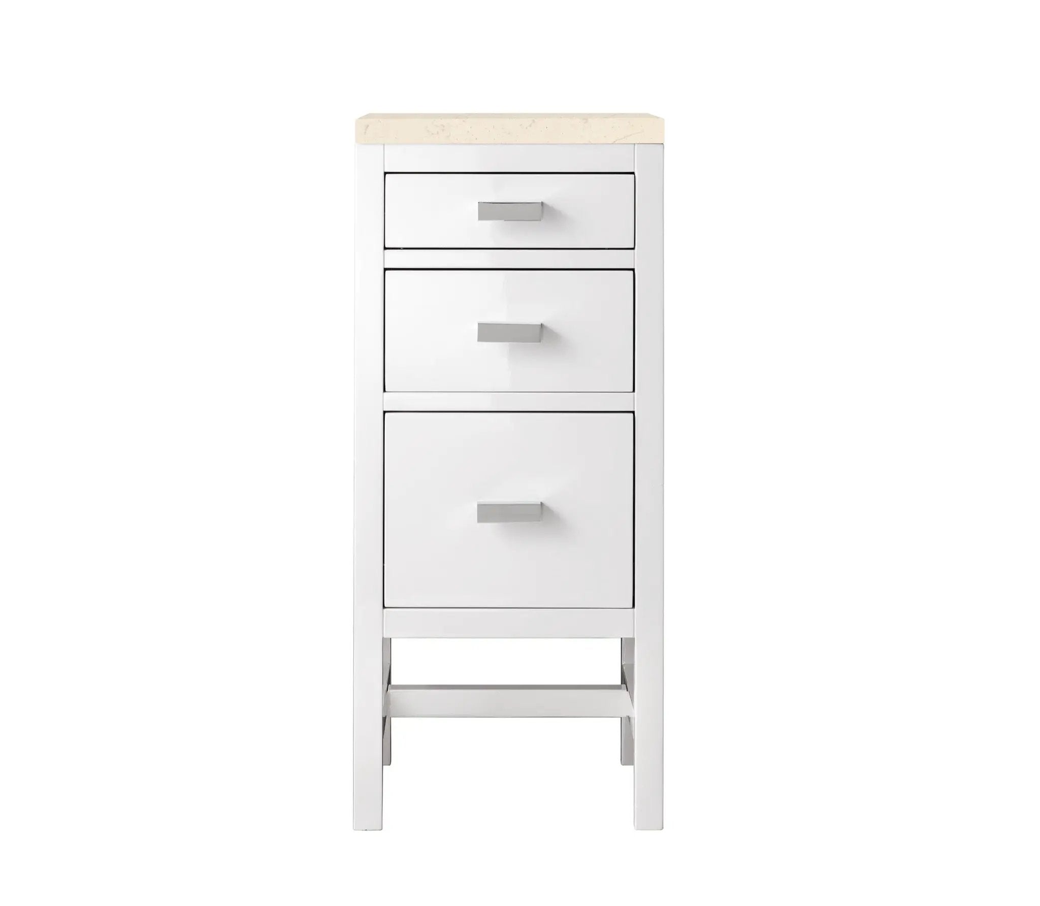 James Martin Addison 15" Base Cabinet, Glossy White by James Martin