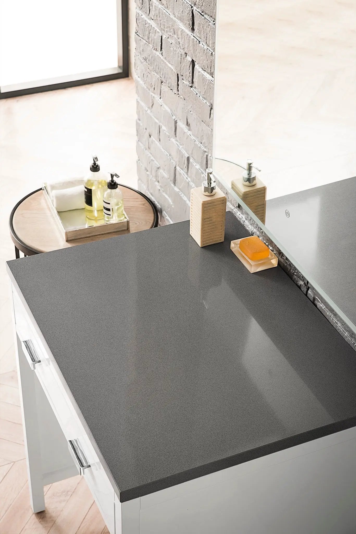 James Martin Addison 30" Countertop Unit, Glossy White by James Martin