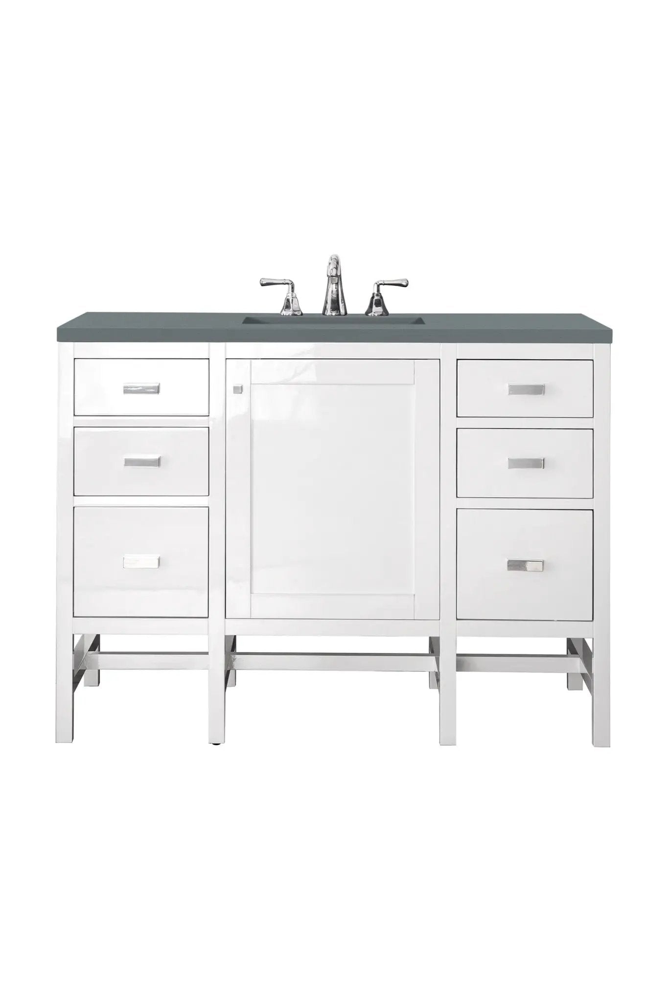 James Martin Addison 48" Single Bathroom Vanity, Glossy White by James Martin