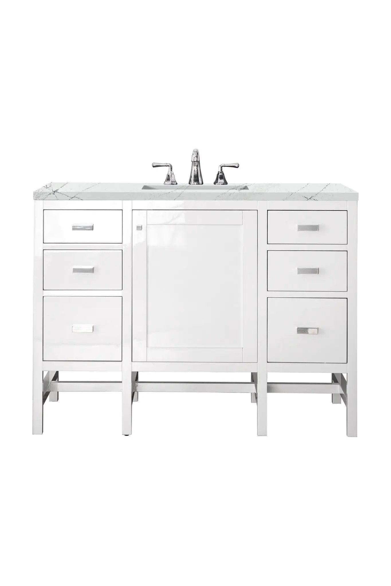 James Martin Addison 48" Single Bathroom Vanity, Glossy White by James Martin