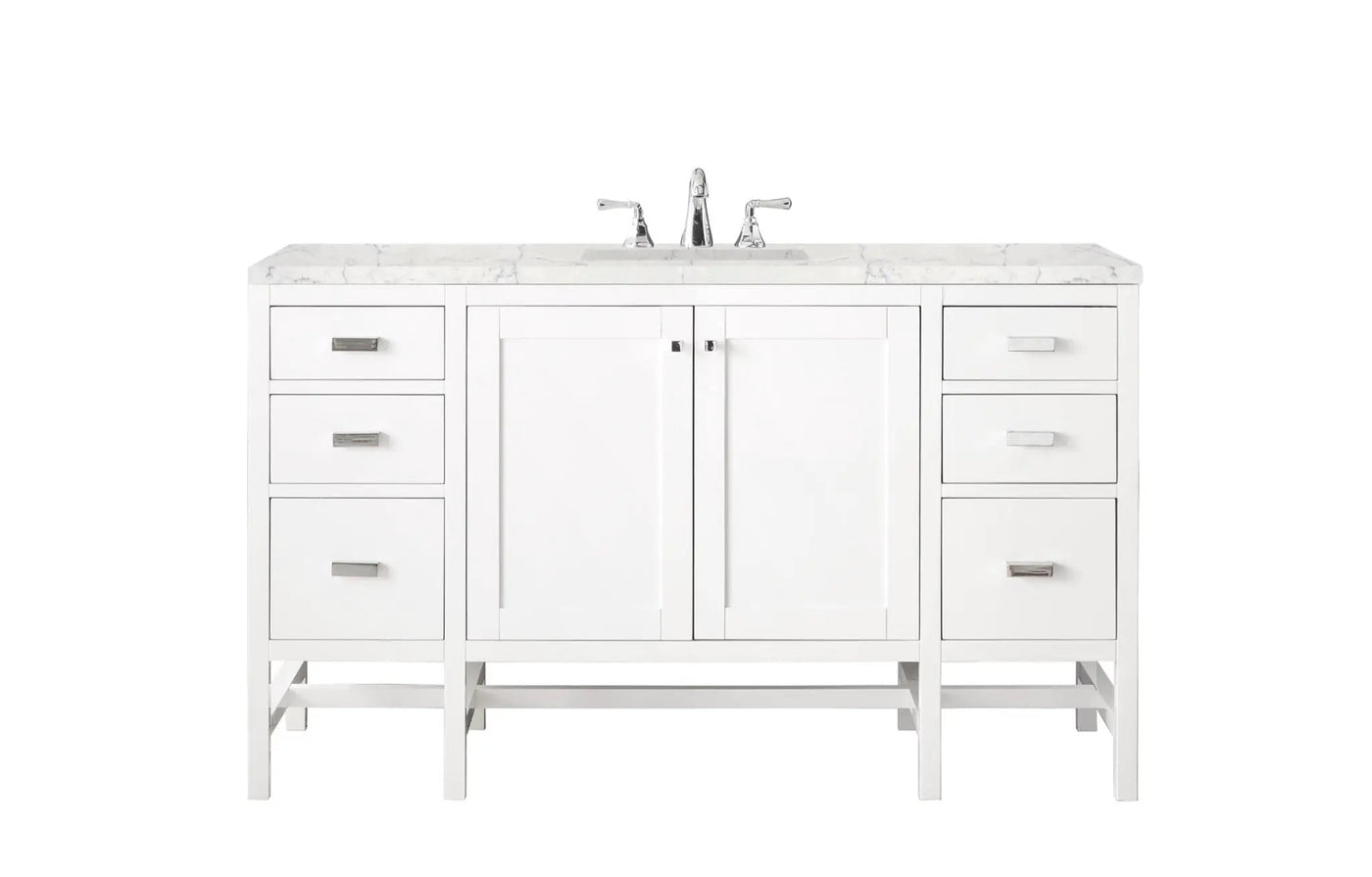 James Martin Addison 60" Single Bathroom Vanity, Glossy White by James Martin