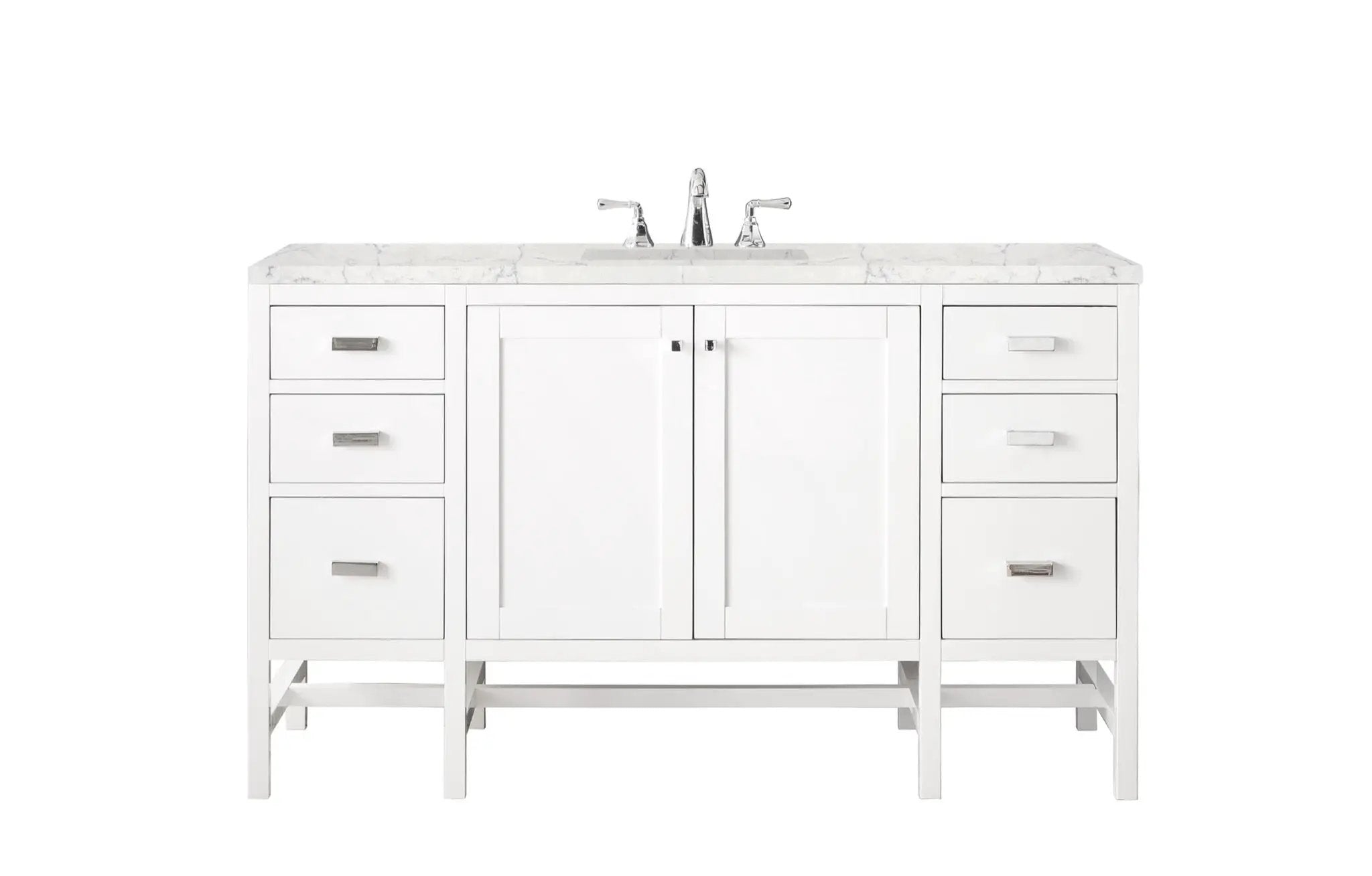 James Martin Addison 60" Single Bathroom Vanity, Glossy White by James Martin