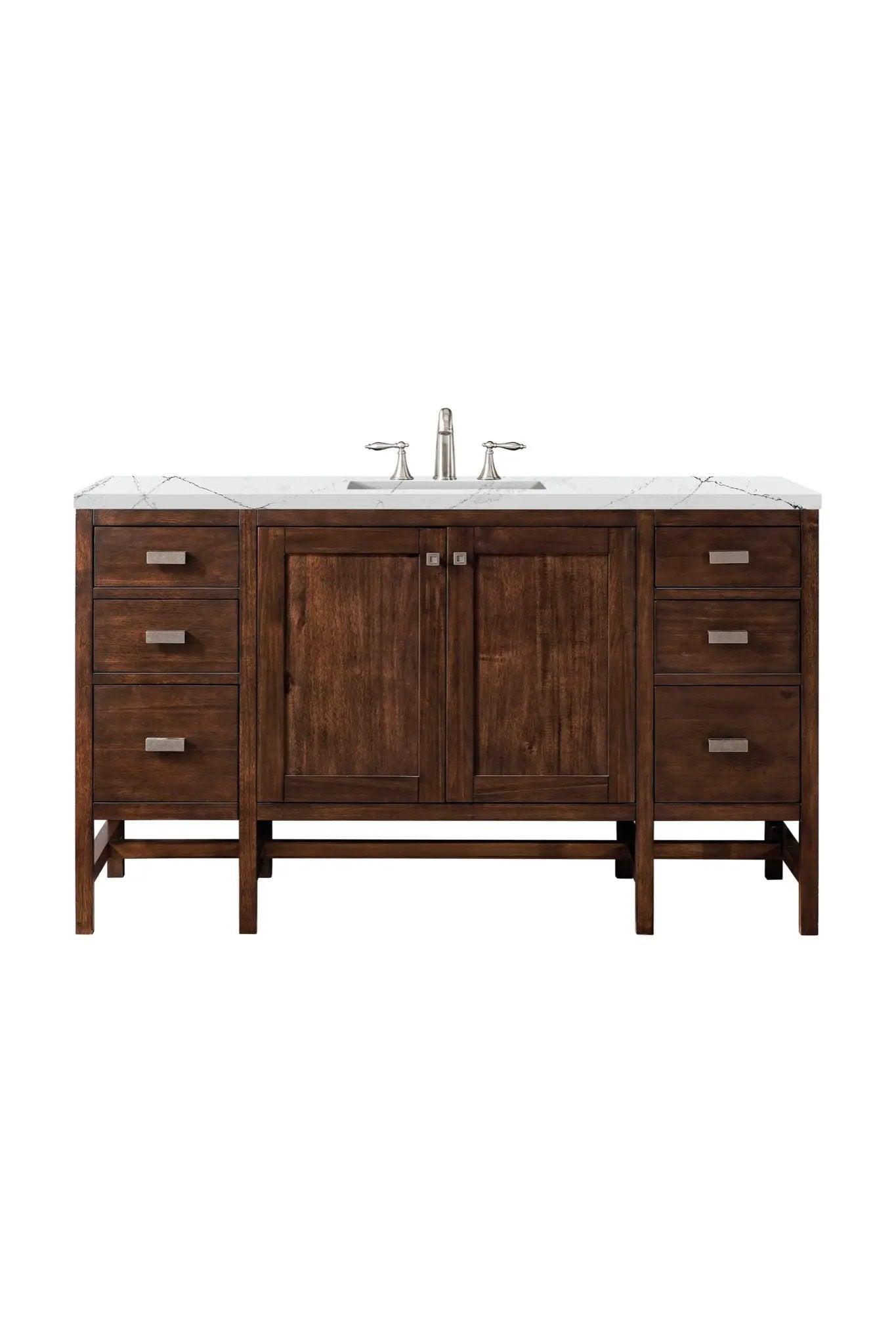 James Martin Addison 60" Single Bathroom Vanity, Mid-Century Acacia by James Martin