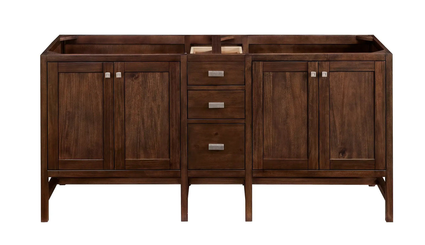 James Martin Addison 72" Double Bathroom Vanity, Mid-Century Acacia by James Martin