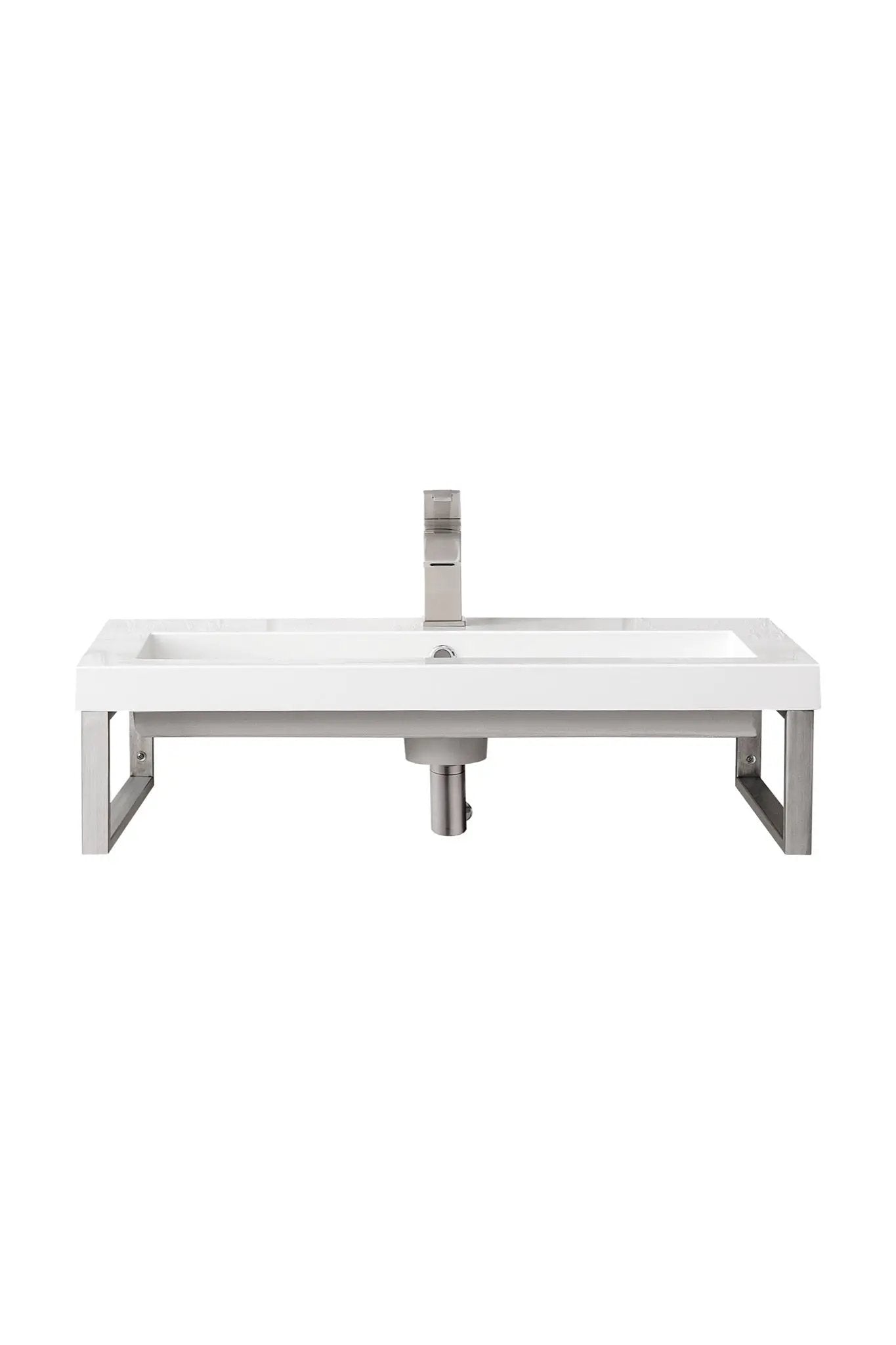 James Martin Boston 15.25" Floating Wall Bracket, Brushed Nickel by James Martin