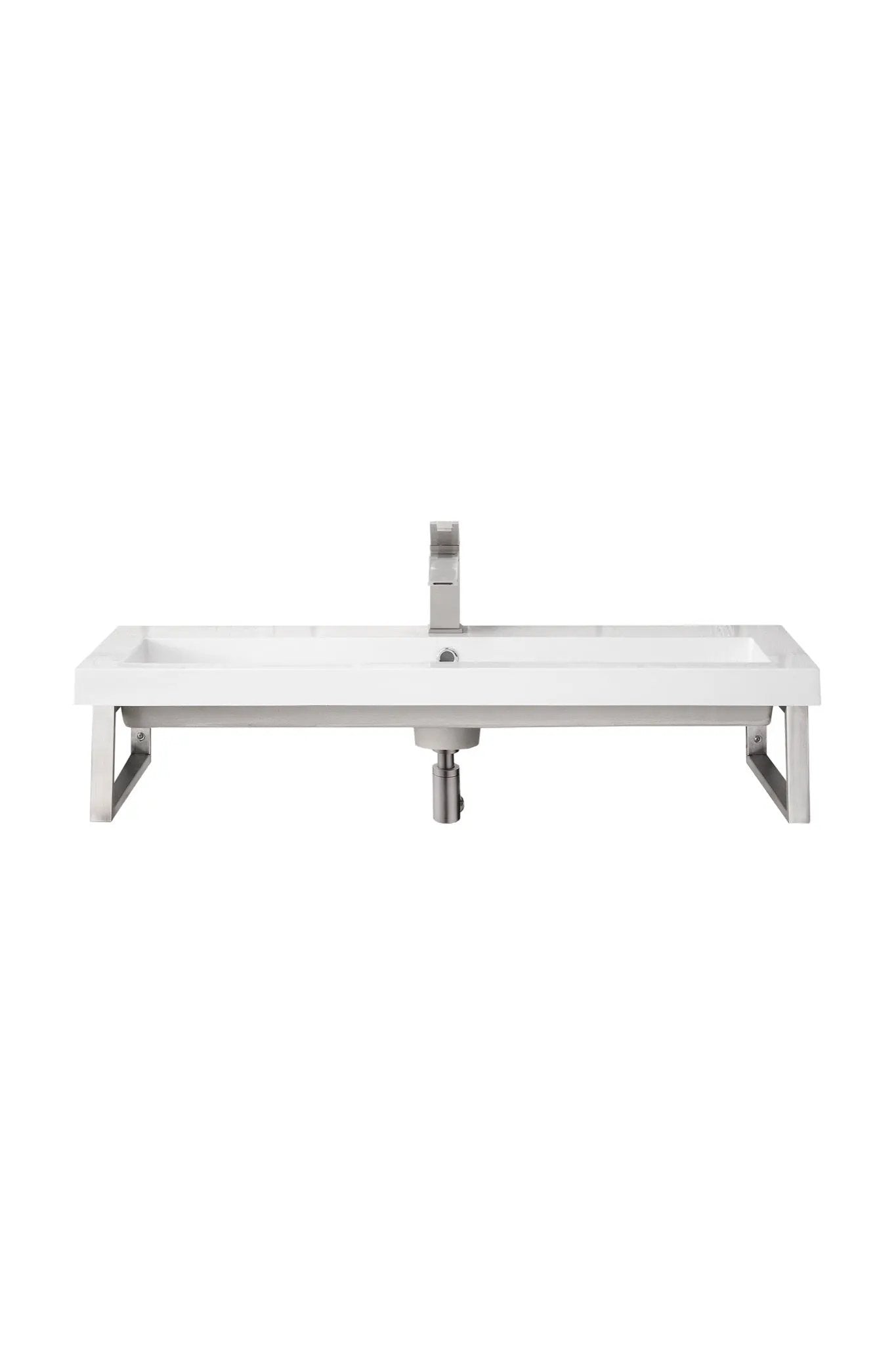 James Martin Boston 15.25" Floating Wall Bracket, Brushed Nickel by James Martin