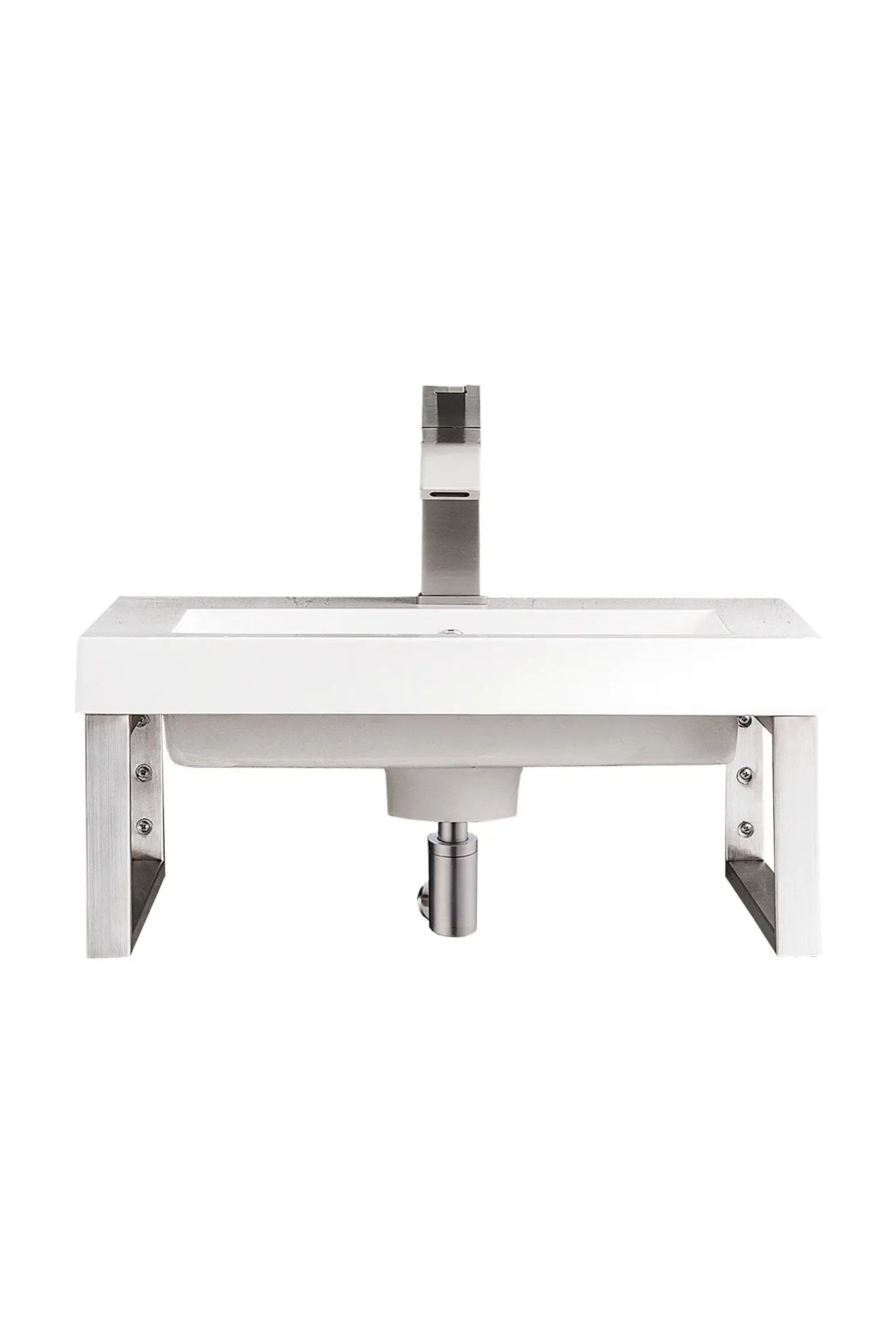 James Martin Boston 15.25" Floating Wall Bracket, Brushed Nickel by James Martin