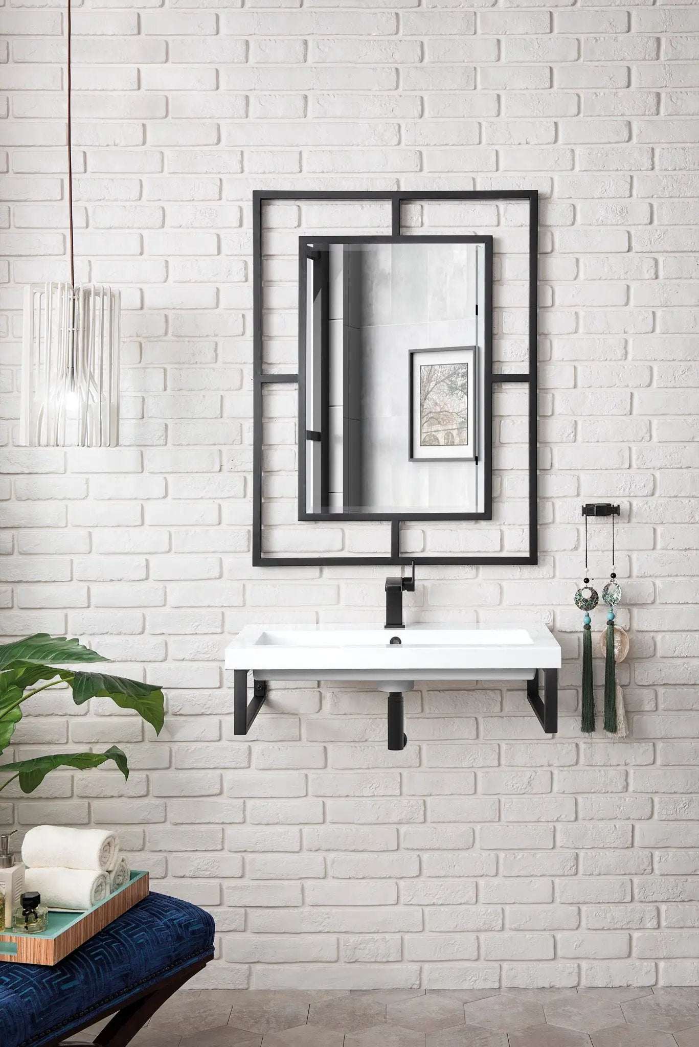 James Martin Boston 15.25" Floating Wall Bracket, Matte Black by James Martin