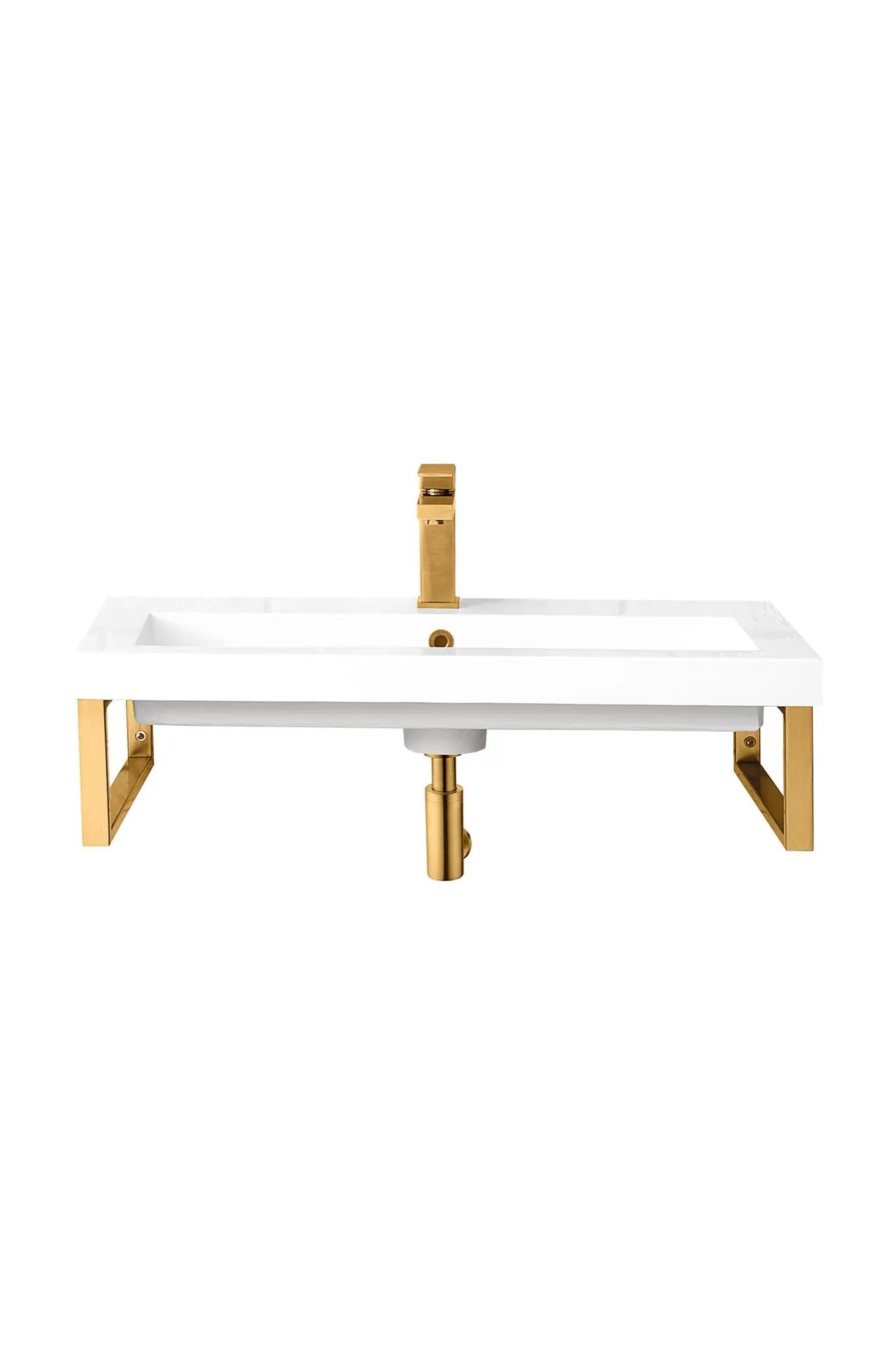 James Martin Boston 15.25" Floating Wall Bracket, Radiant Gold by James Martin