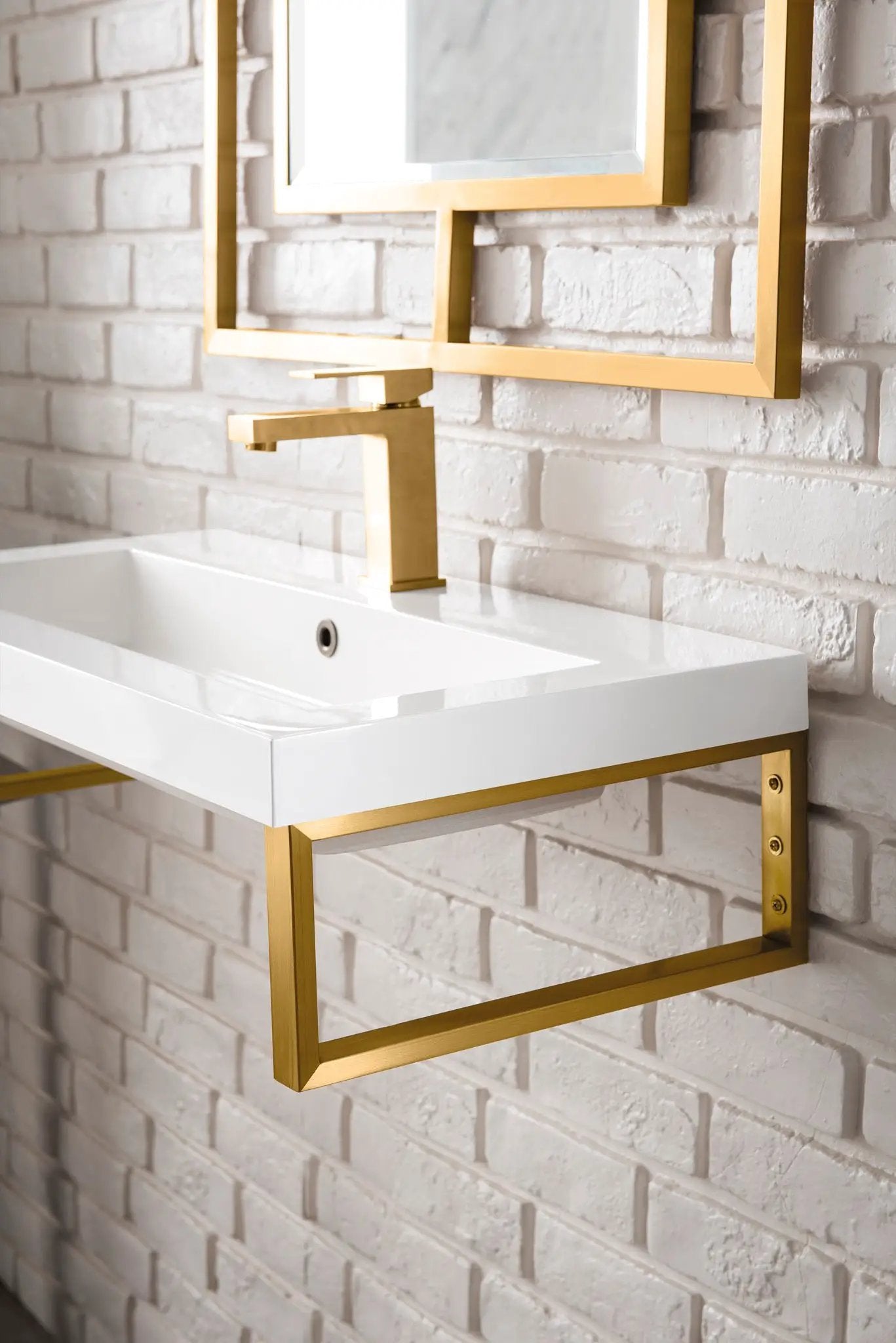 James Martin Boston 15.25" Floating Wall Bracket, Radiant Gold by James Martin