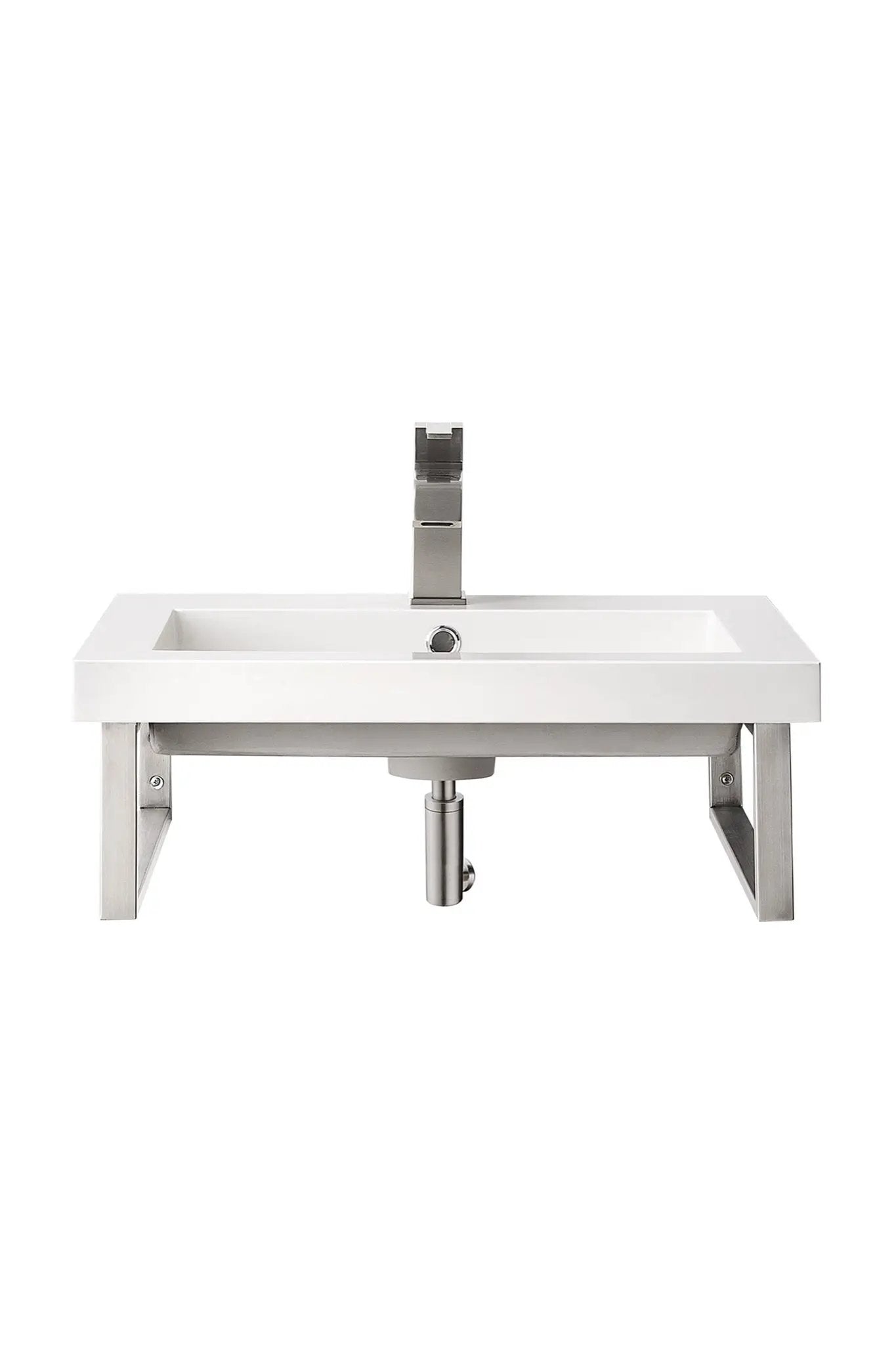 James Martin Boston 18" Floating Wall Bracket, Brushed Nickel by James Martin