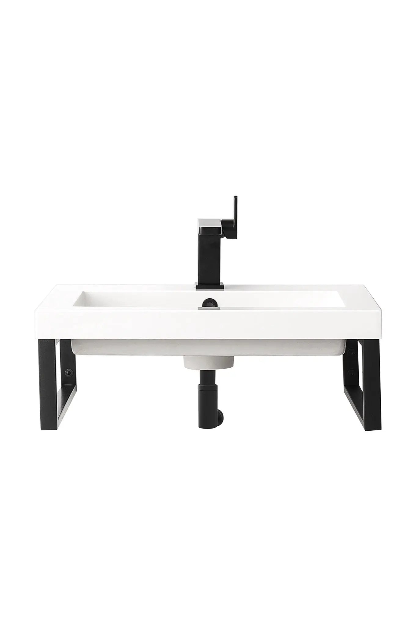 James Martin Boston 18" Floating Wall Bracket, Matte Black by James Martin