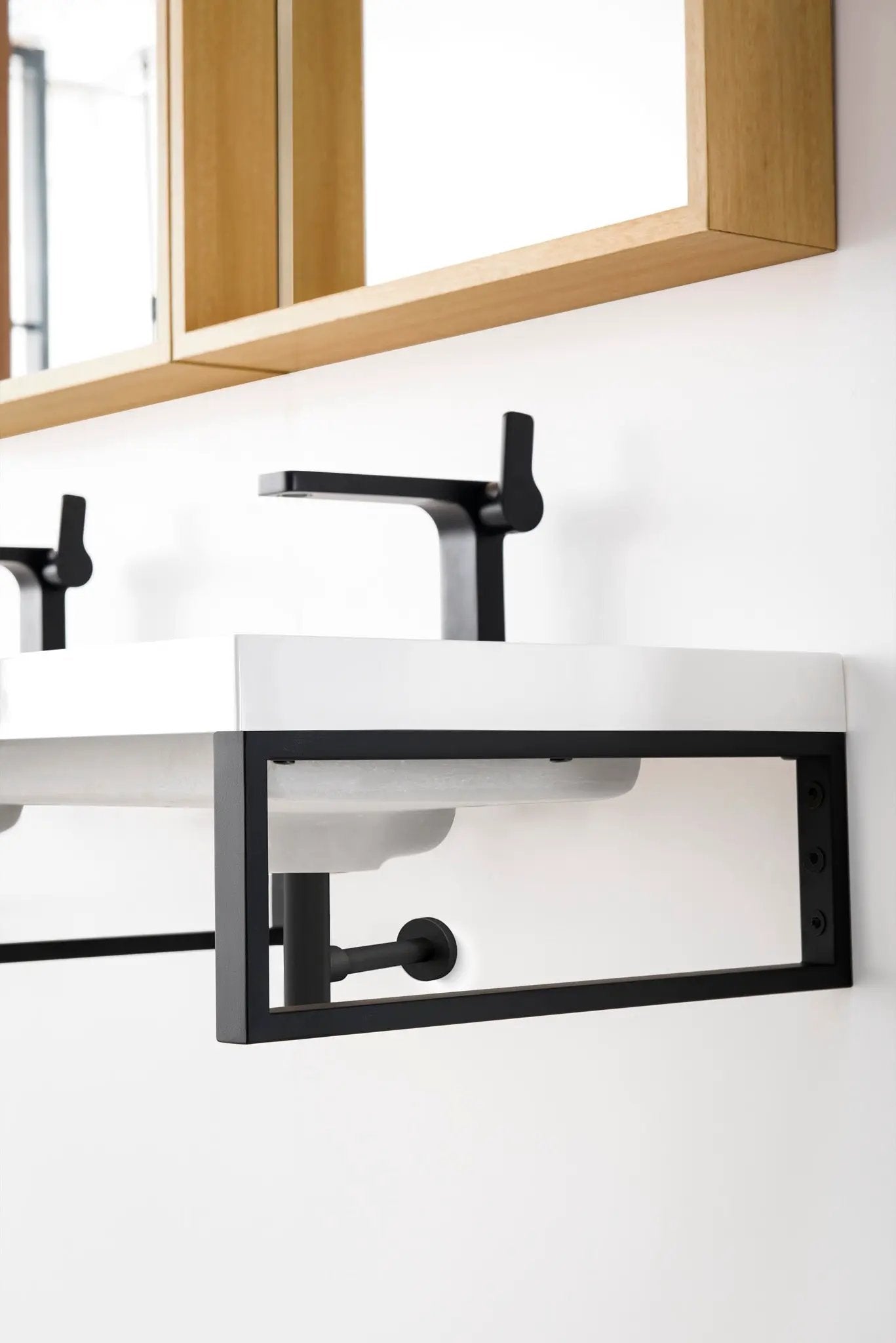 James Martin Boston 18" Floating Wall Bracket, Matte Black by James Martin