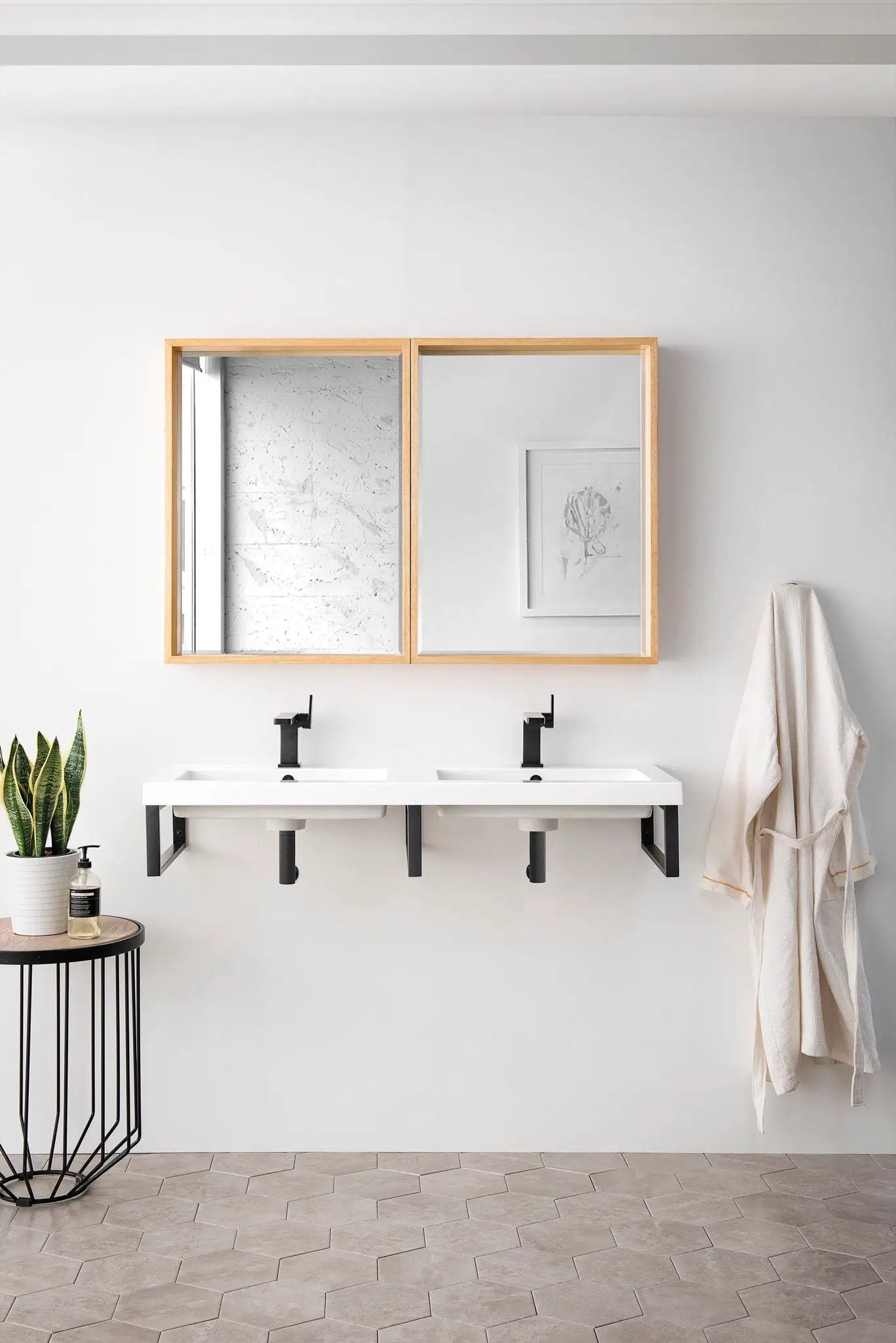 James Martin Boston 18" Floating Wall Bracket, Matte Black by James Martin