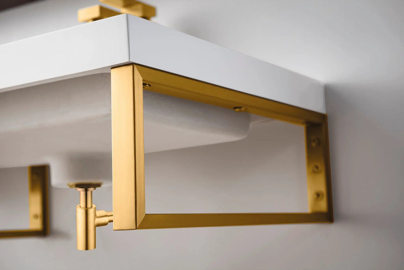 James Martin Boston 18" Floating Wall Bracket, Radiant Gold by James Martin