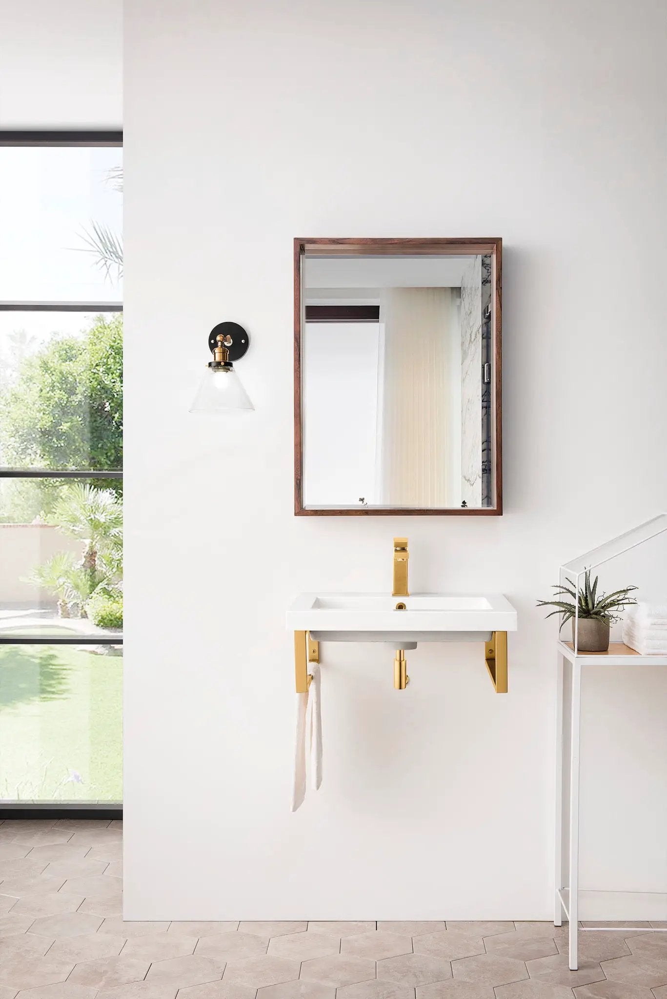 James Martin Boston 18" Floating Wall Bracket, Radiant Gold by James Martin