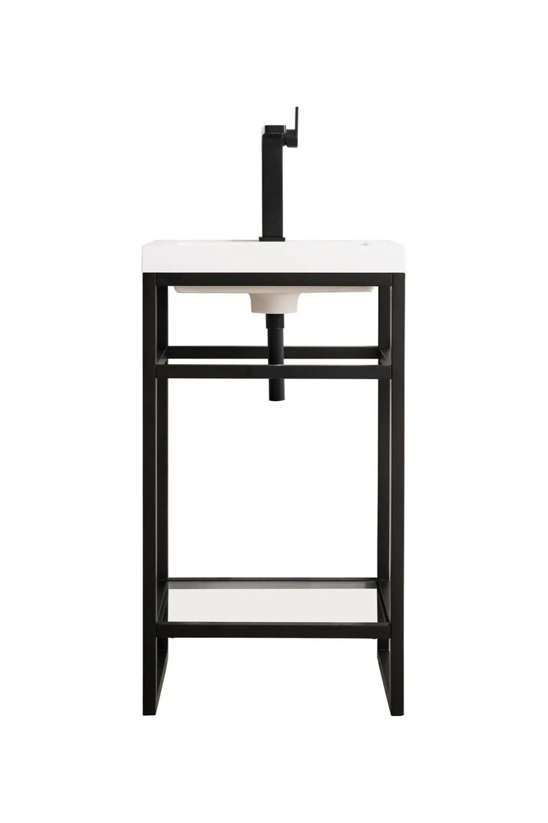 James Martin Boston 20" Single Console Vanity, Matte Black by James Martin