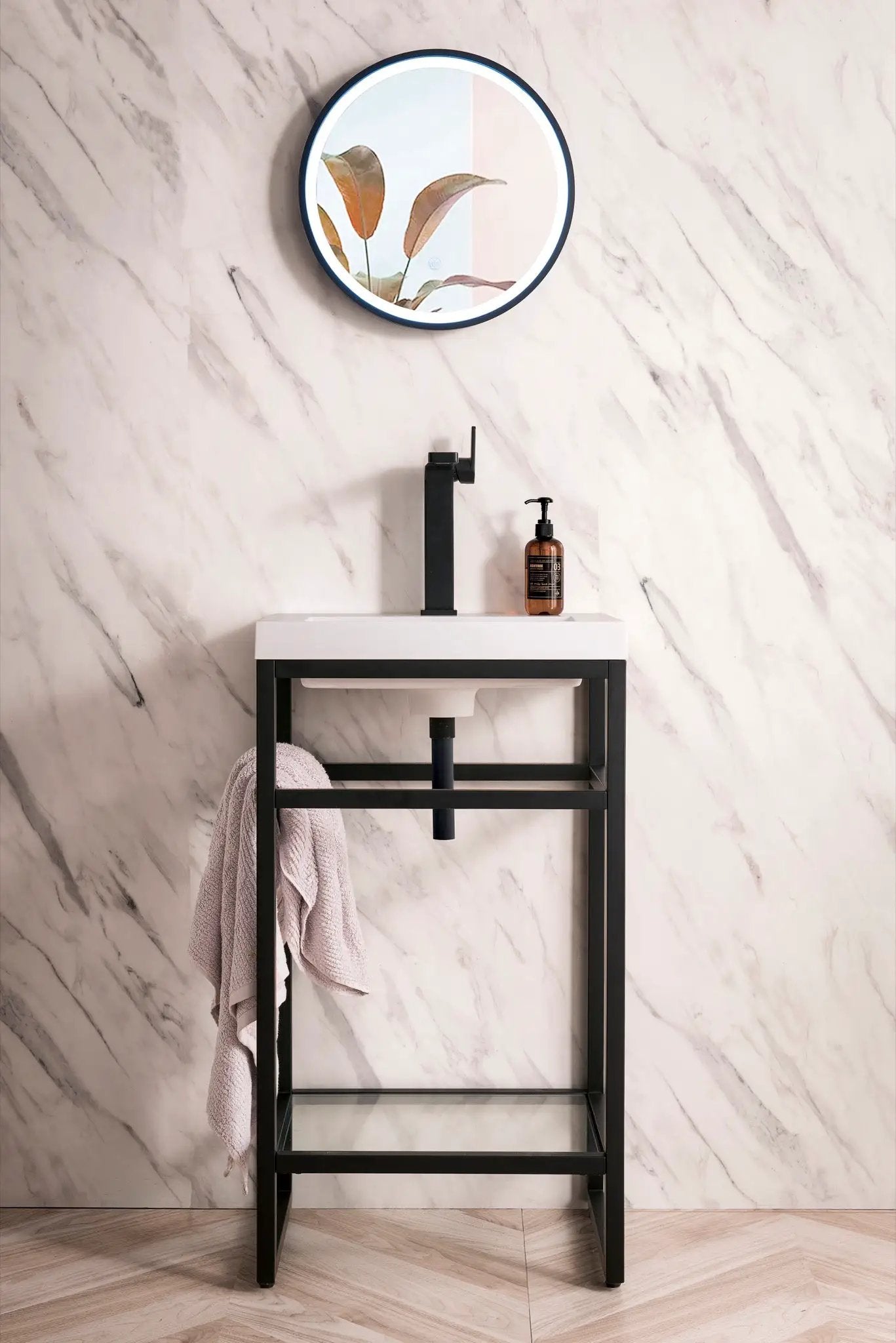 James Martin Boston 20" Single Console Vanity, Matte Black by James Martin