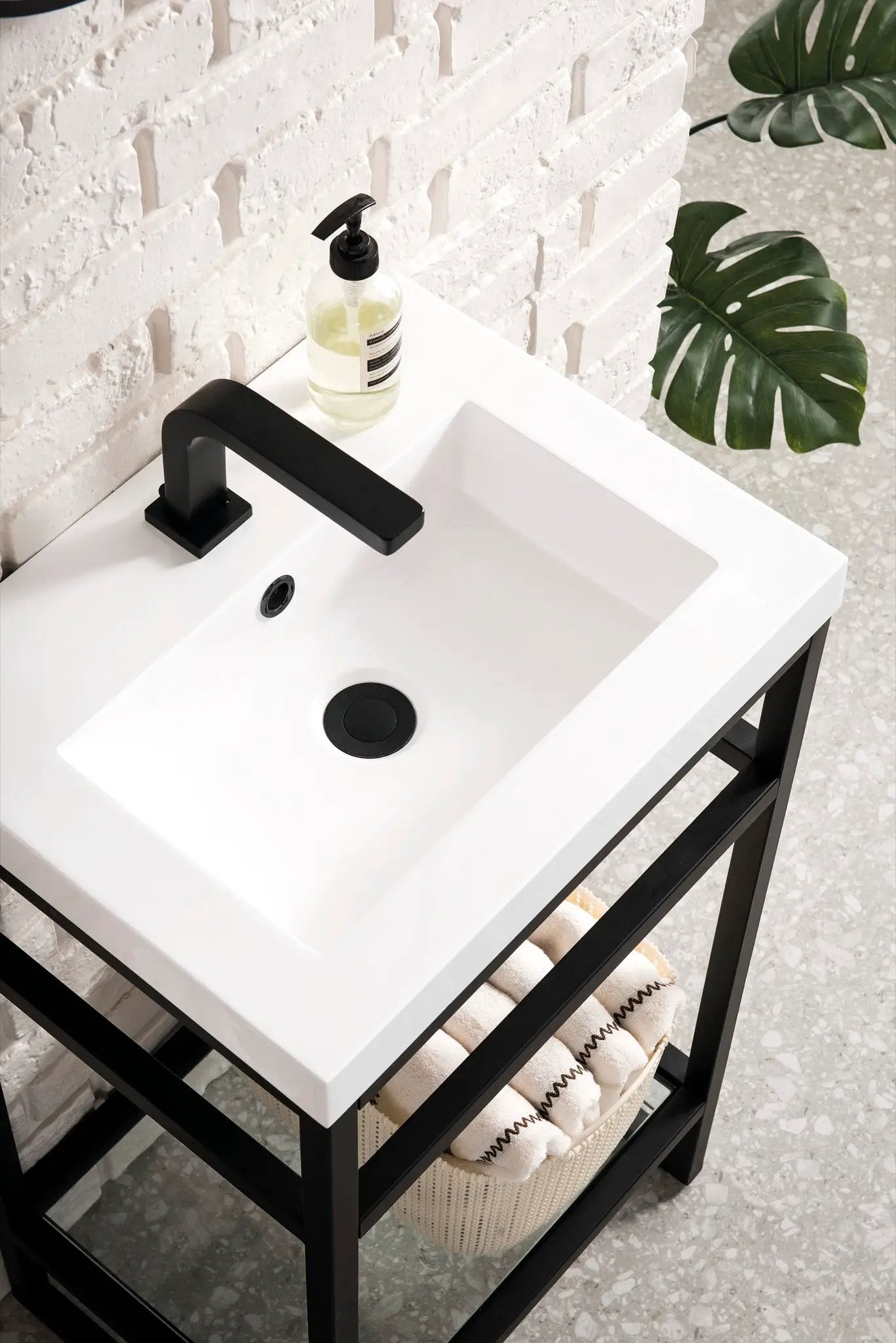 James Martin Boston 20" Single Console Vanity, Matte Black by James Martin