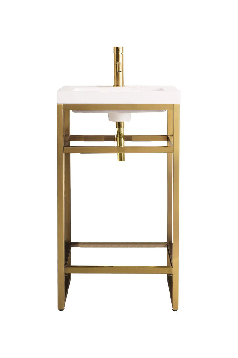 James Martin Boston 20" Single Console Vanity, Radiant Gold by James Martin