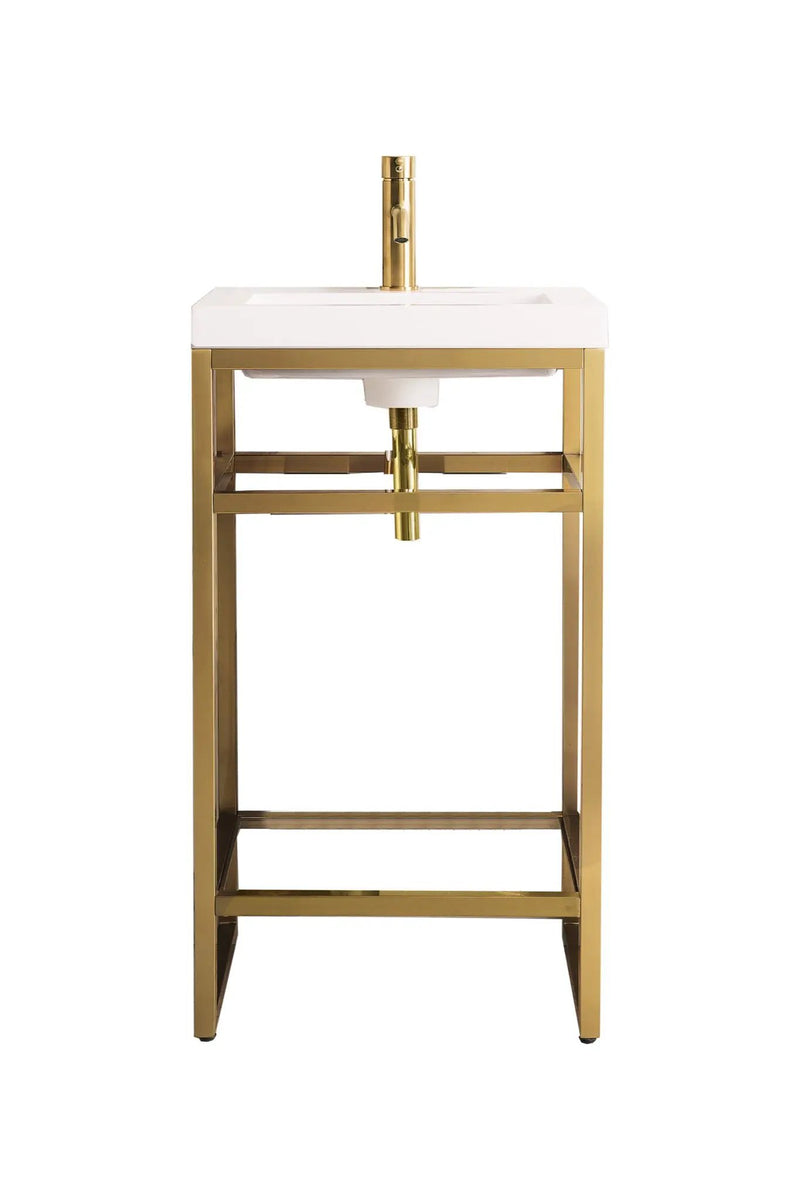 James Martin Boston 20" Single Console Vanity, Radiant Gold by James Martin