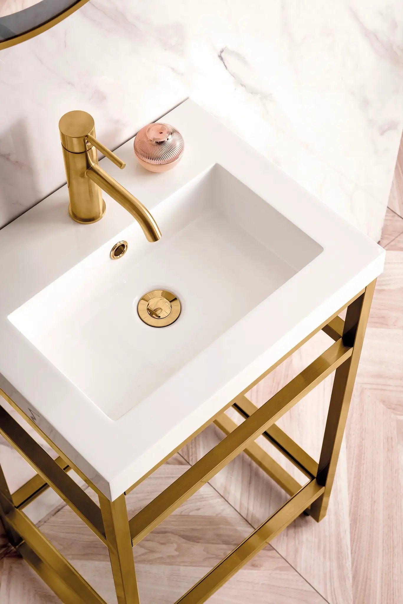James Martin Boston 20" Single Console Vanity, Radiant Gold by James Martin